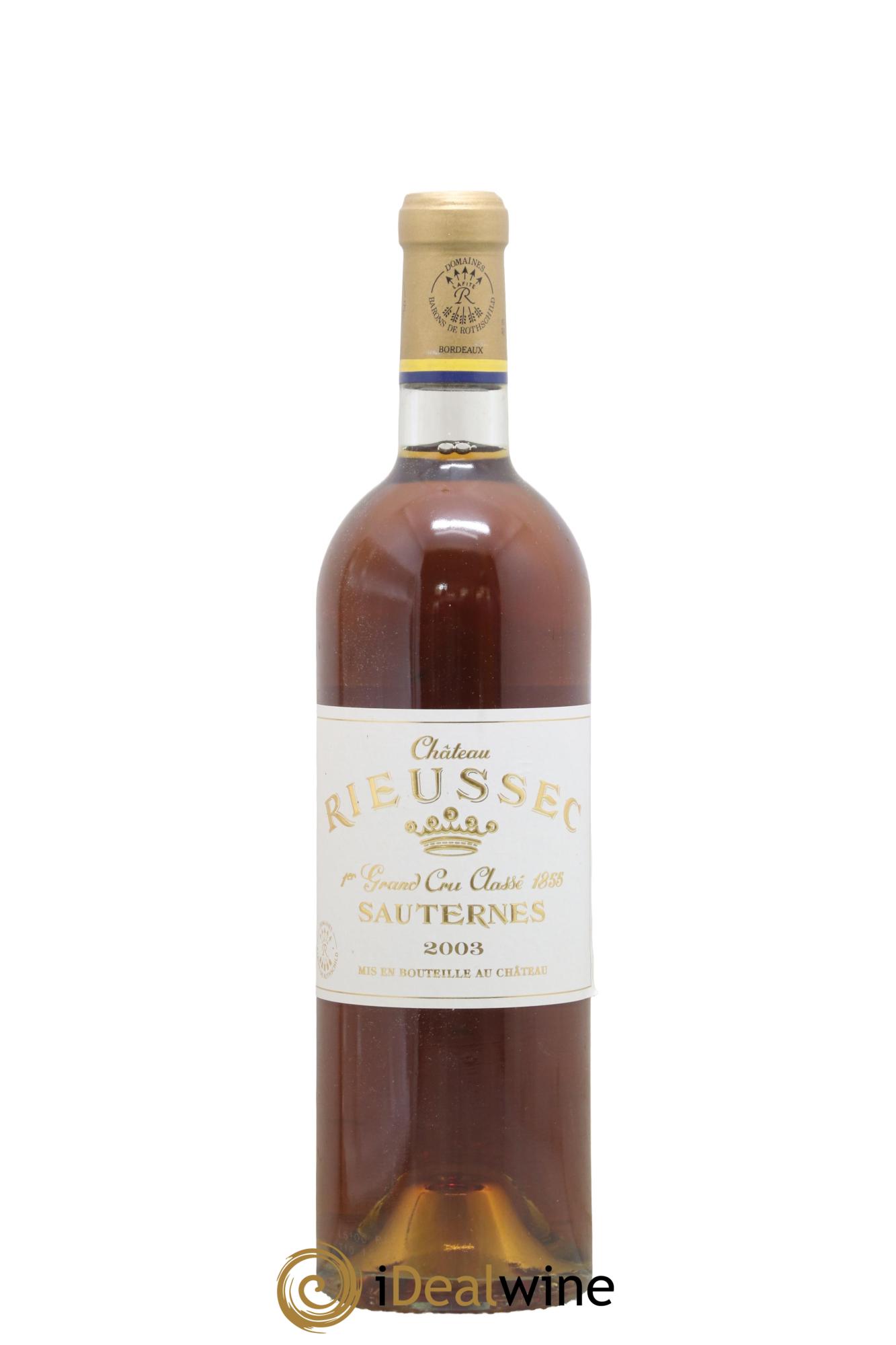 Château Rieussec 1er Grand Cru Classé 2003 - Lot de 1 bouteille - 0