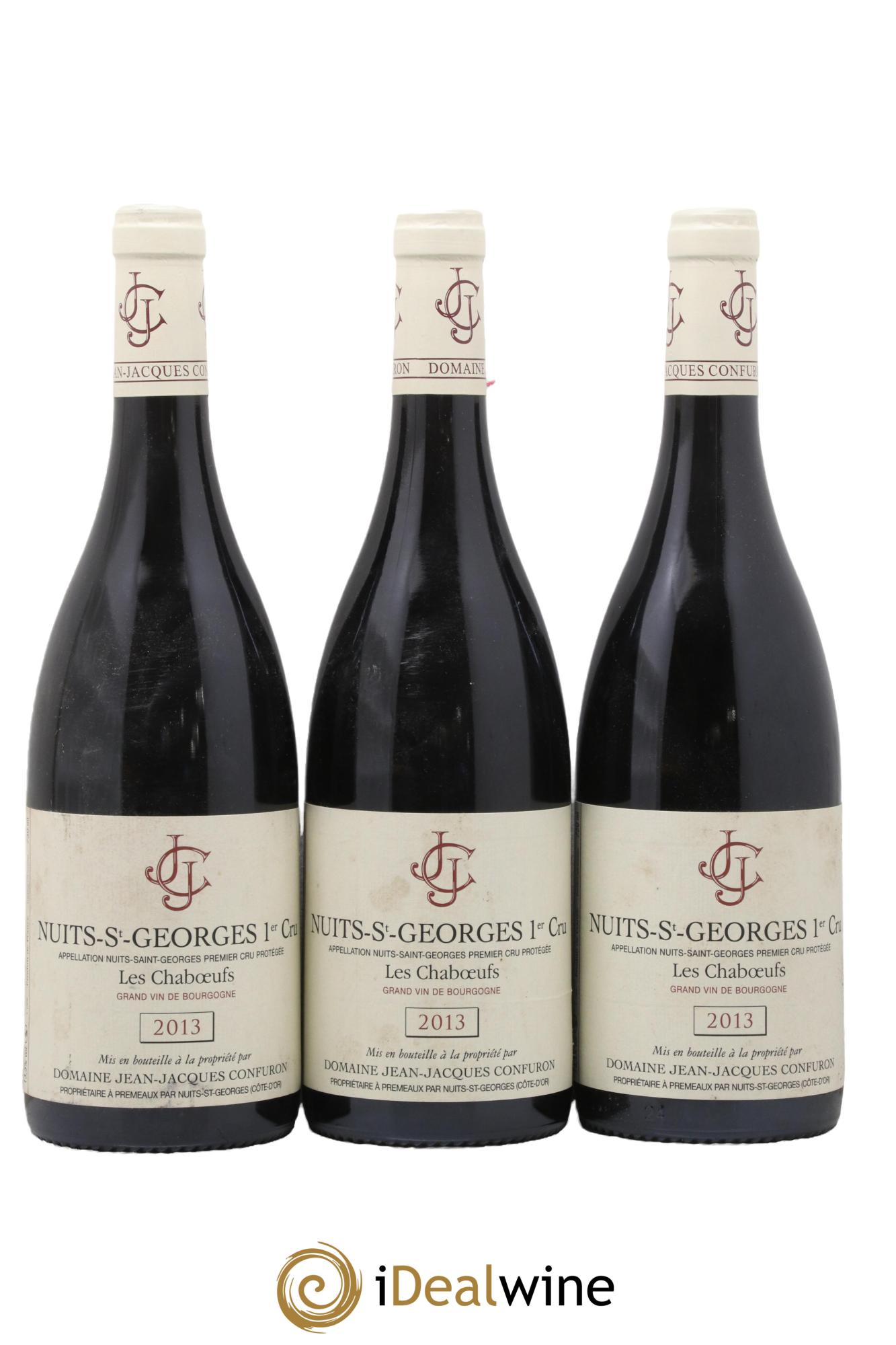 Nuits-Saint-Georges 1er Cru Les Chaboeufs Jean-Jacques Confuron 2013 - Lot de 3 bouteilles - 0