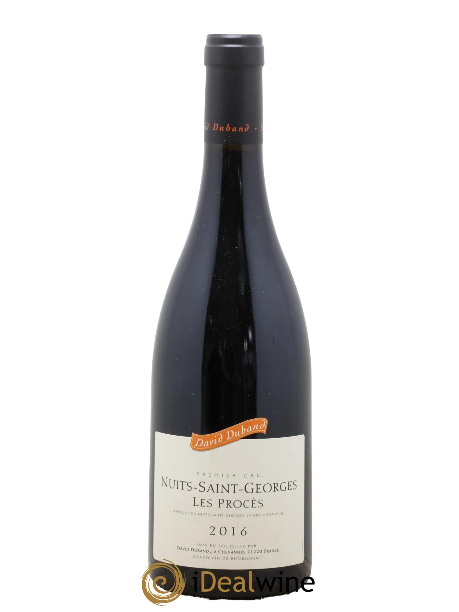 Nuits-Saint-Georges 1er Cru Les Procès David Duband (Domaine) 2016 - Lotto di 1 bottiglia - 0