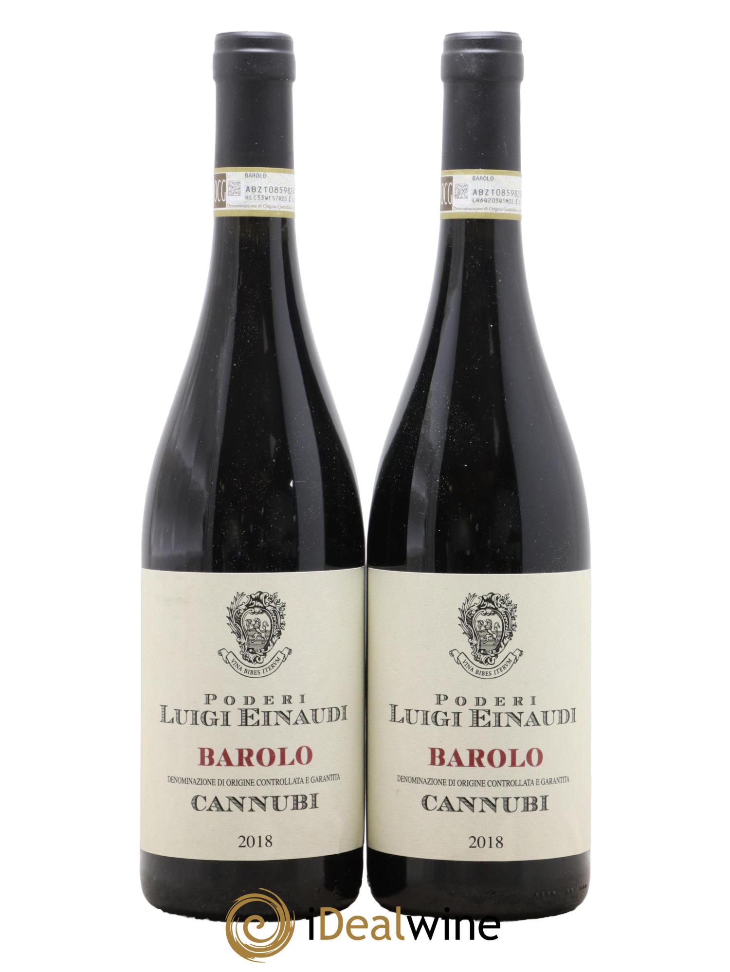 Barolo Cannubi Einaudi 2018 - Lot de 2 bouteilles - 0