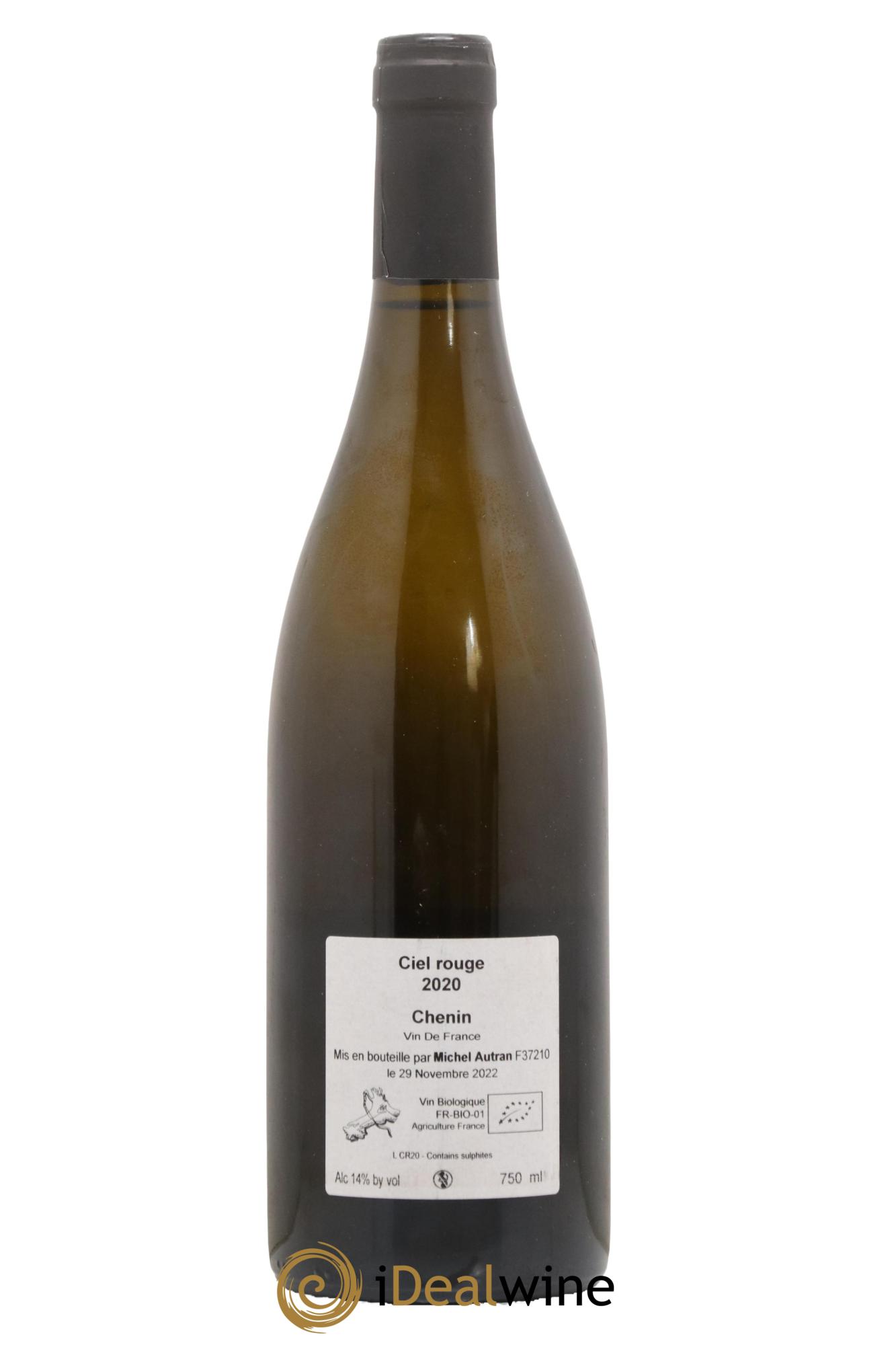 Vin de France Ciel Rouge Michel Autran 2020 - Lot de 1 bouteille - 1