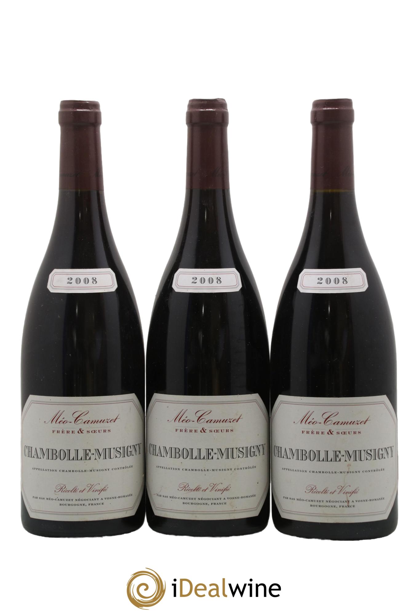 Chambolle-Musigny Méo-Camuzet (Frère & Soeurs) 2008 - Lot de 3 bouteilles - 0