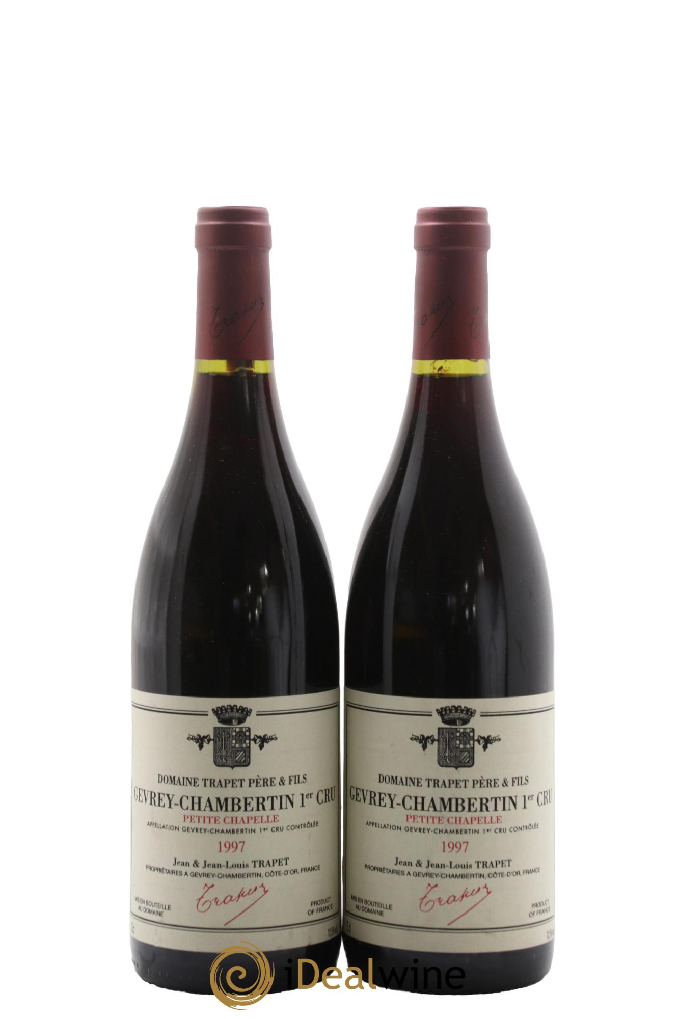 Gevrey-Chambertin 1er Cru Petite Chapelle Domaine Trapet 1997 - Lot of 2 bottles - 0