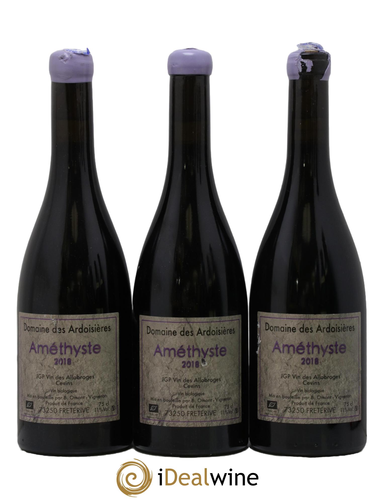Vin des Allobroges Cevins Améthyste Ardoisières (Domaine des) 2018 - Lot de 3 bouteilles - 0