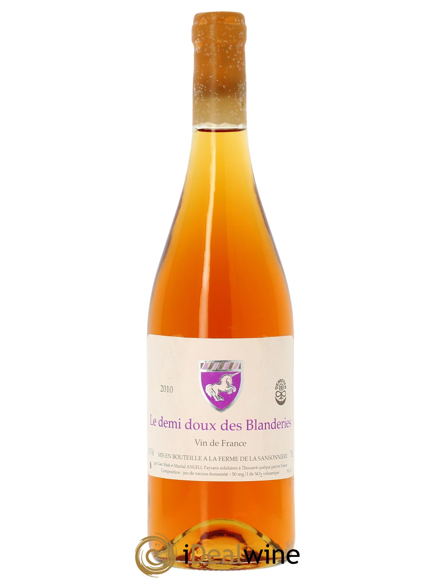 Vin de France Le Demi-doux des Blanderies Mark Angeli (Domaine) - Ferme de la Sansonnière 2010 - Lot of 1 bottle - 0