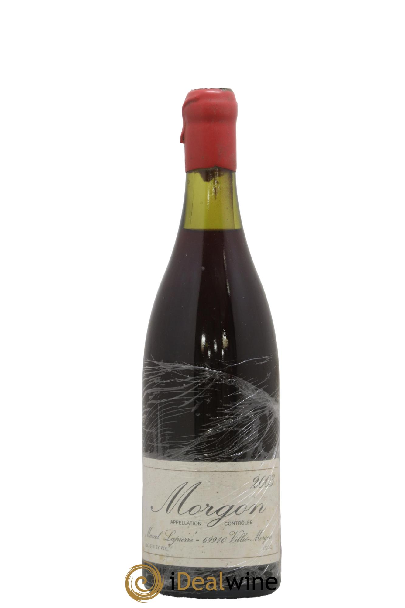 Morgon Marcel Lapierre (Domaine) 2003 - Lot de 1 bouteille - 0