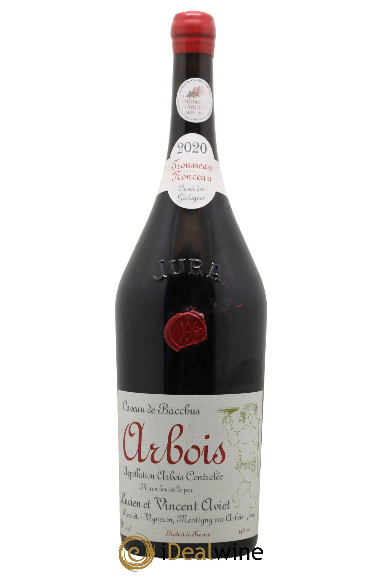 Arbois Trousseau Nonceau Cuvée des Géologues Lucien Aviet (Domaine) 2020 - Lot de 1 magnum - 0
