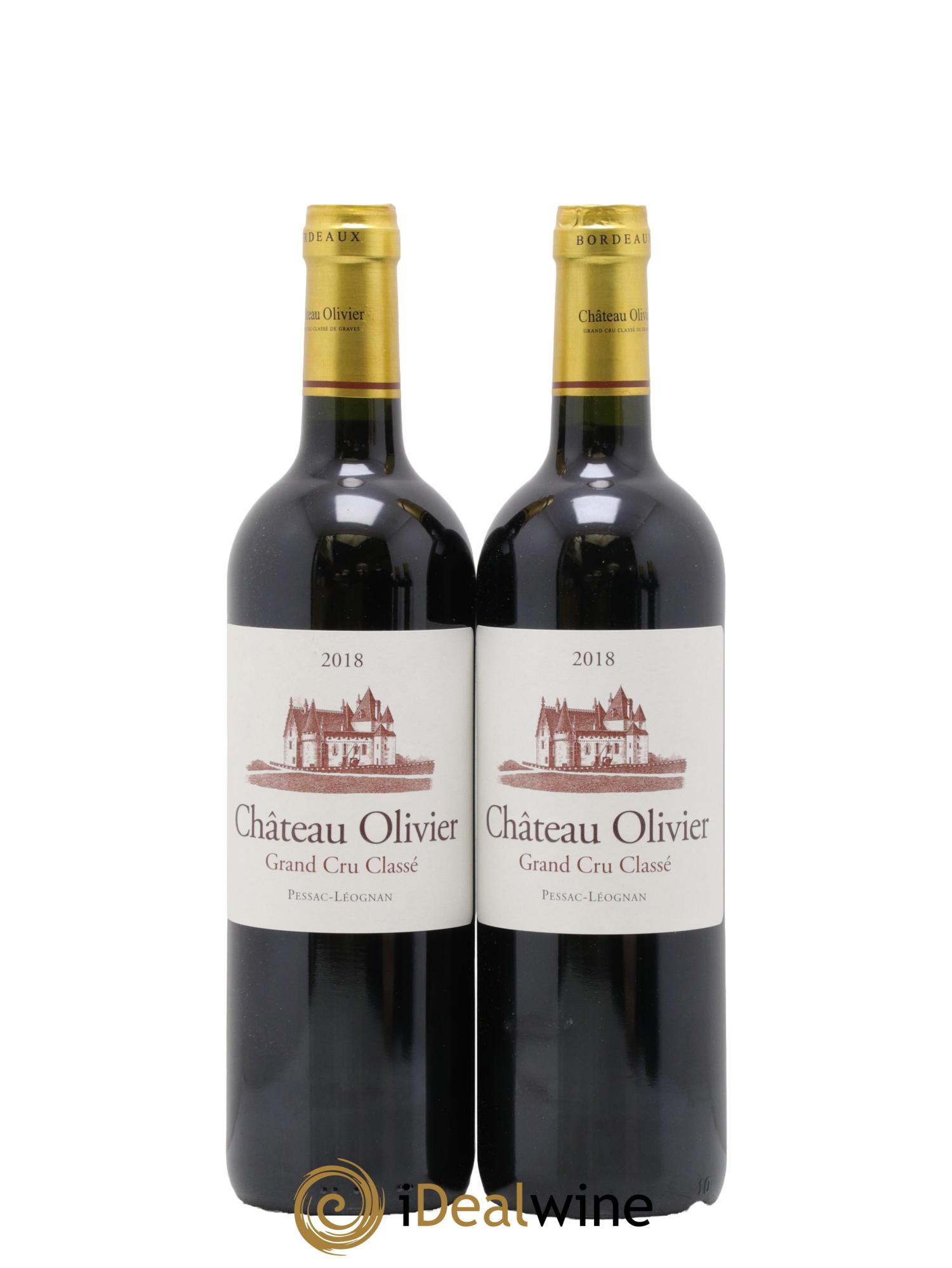 Château Olivier Cru Classé de Graves 2018 - Lot de 2 bouteilles - 0