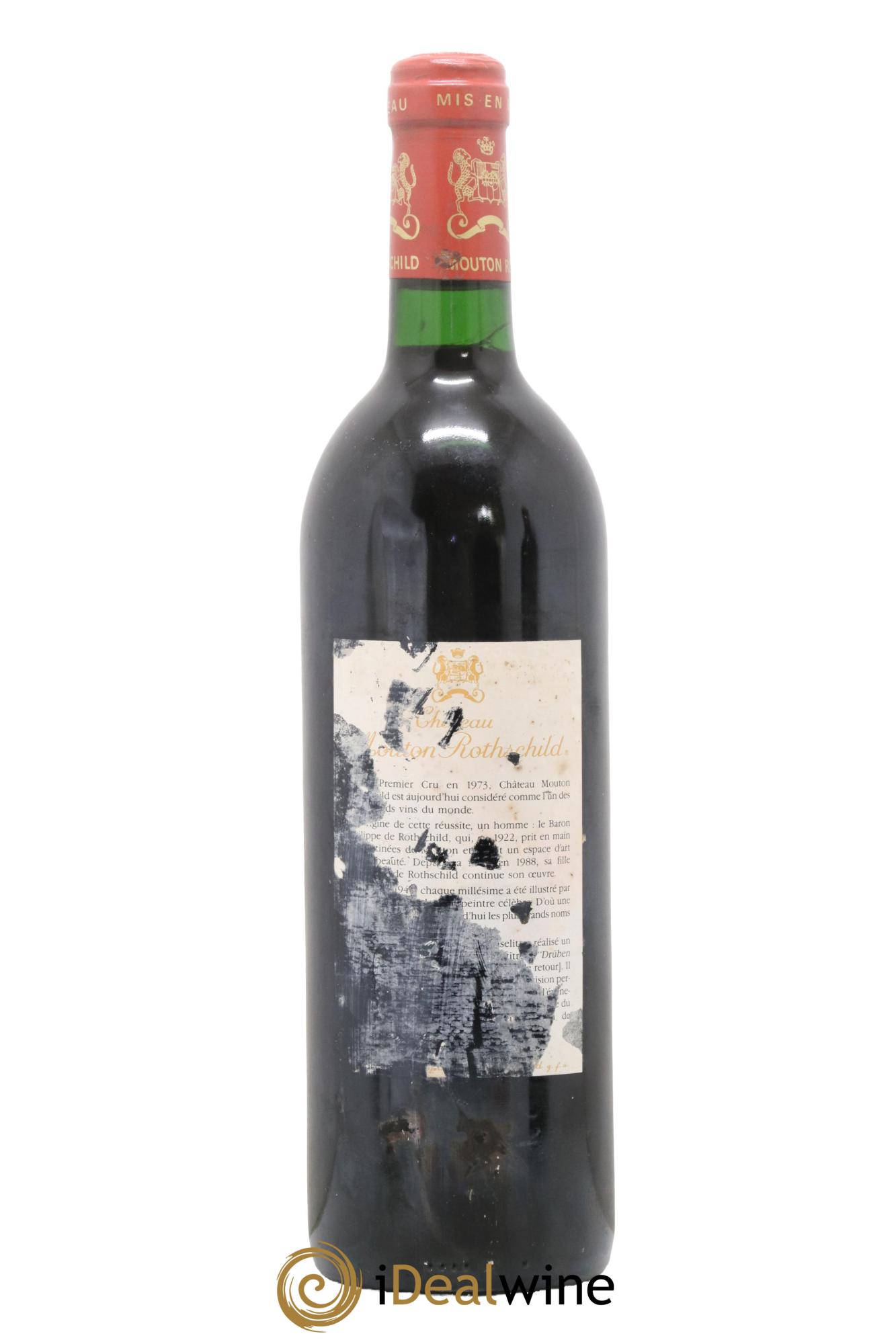 Château Mouton Rothschild 1er Grand Cru Classé 1989 - Lot de 1 bouteille - 1