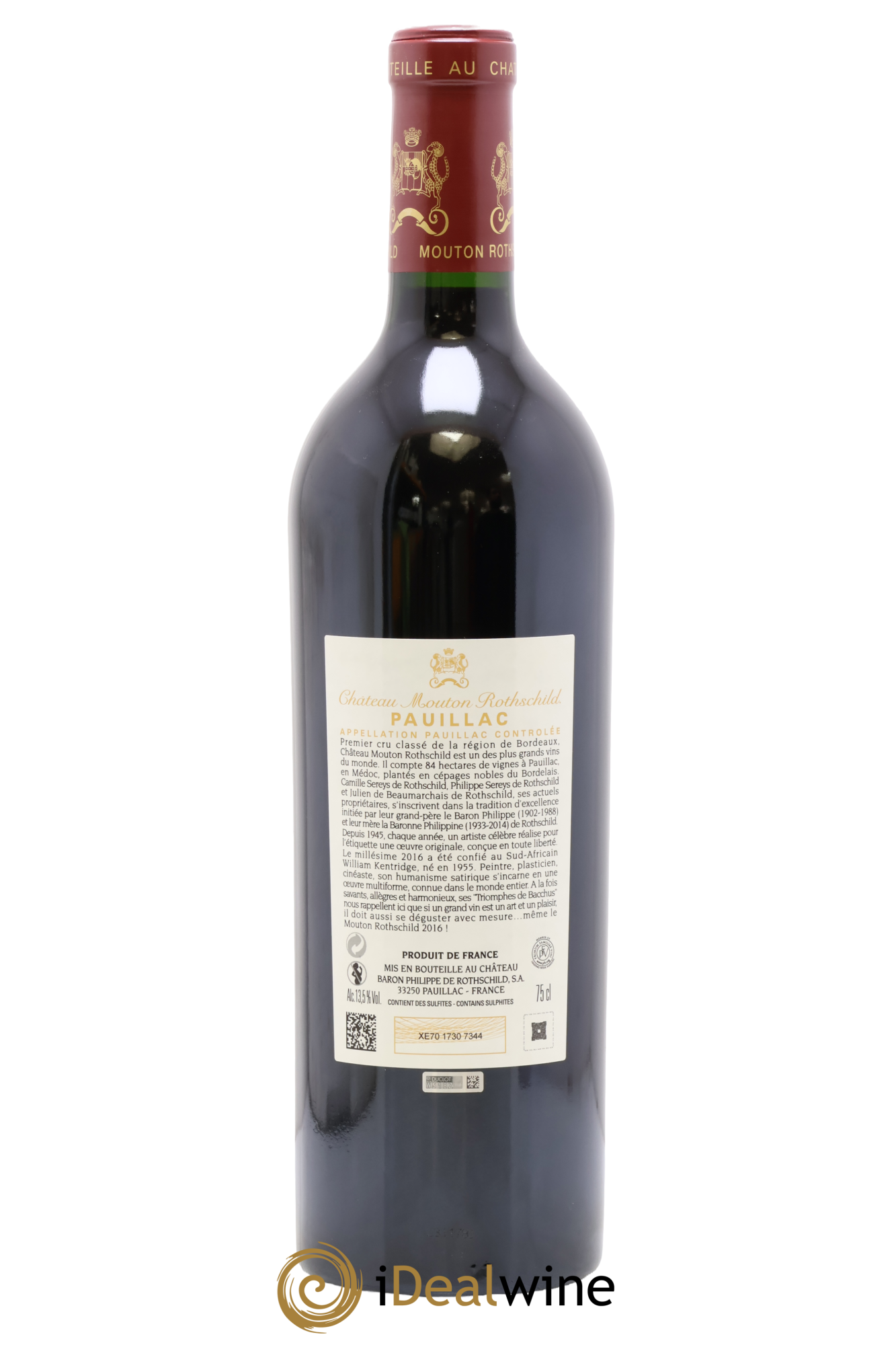 Château Mouton Rothschild 1er Grand Cru Classé 2016 - Lot de 1 bouteille - 1
