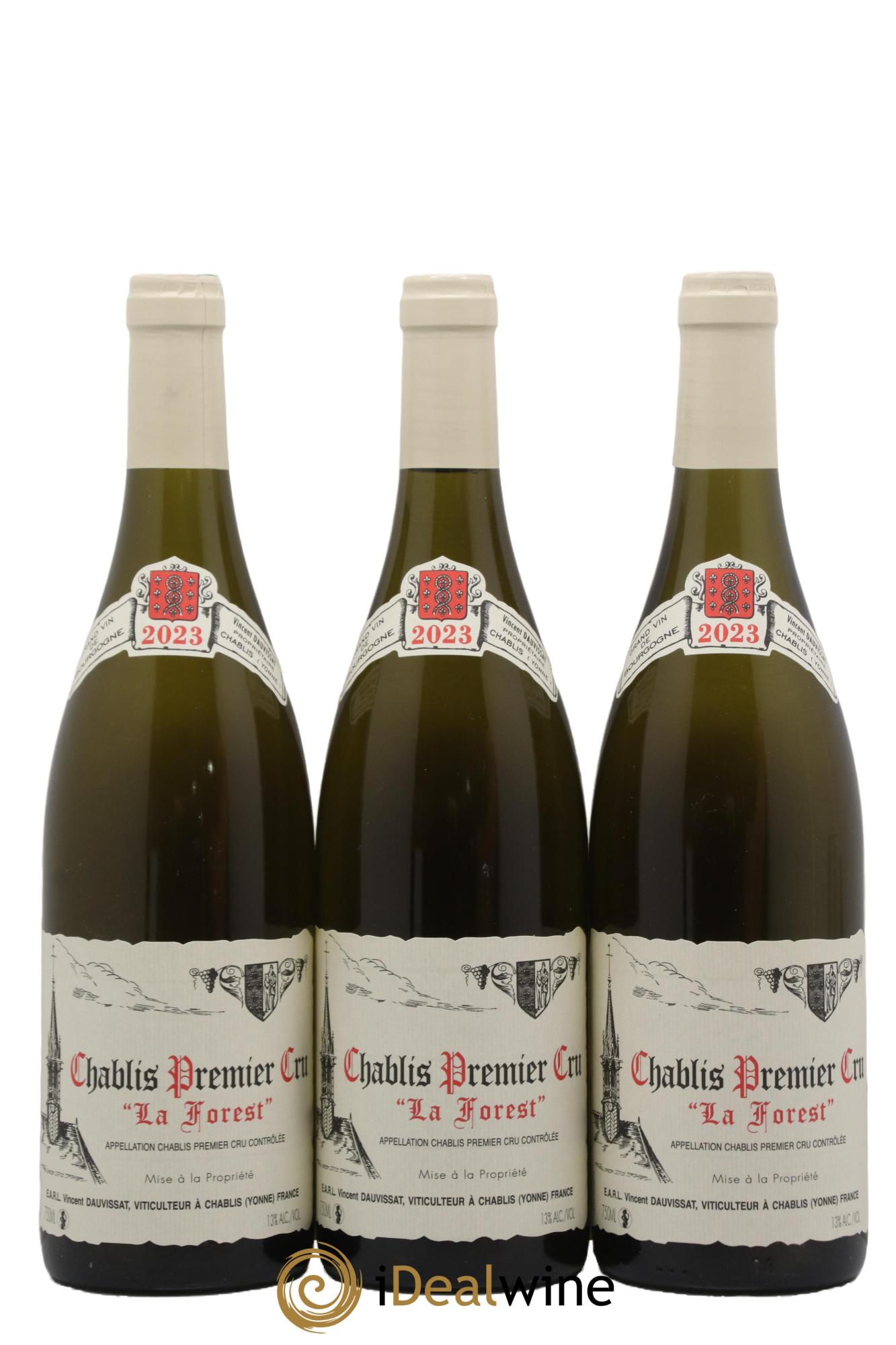 Chablis 1er Cru La Forest Vincent Dauvissat (Domaine) 2023 - Posten von 3 Flaschen - 0