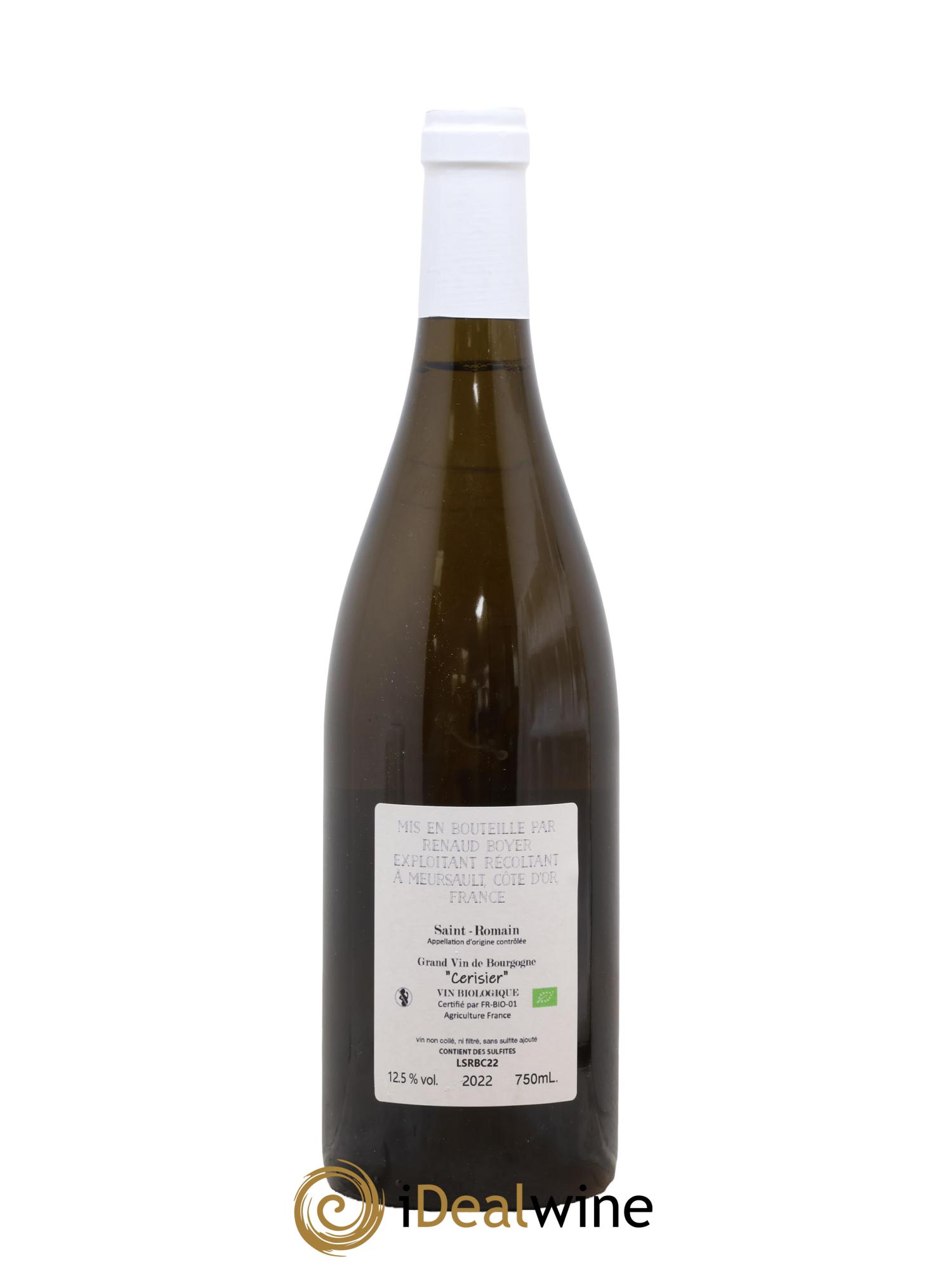 Saint-Romain Cerisier Renaud Boyer 2022 - Lot de 1 bouteille - 1