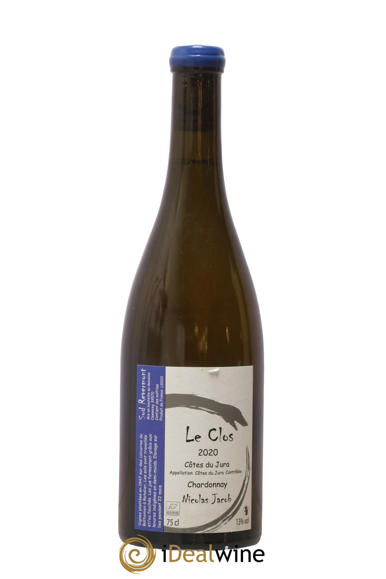 Côtes du Jura Chardonnay Le Clos Nicolas Jacob 2020 - Lot of 1 bottle - 0