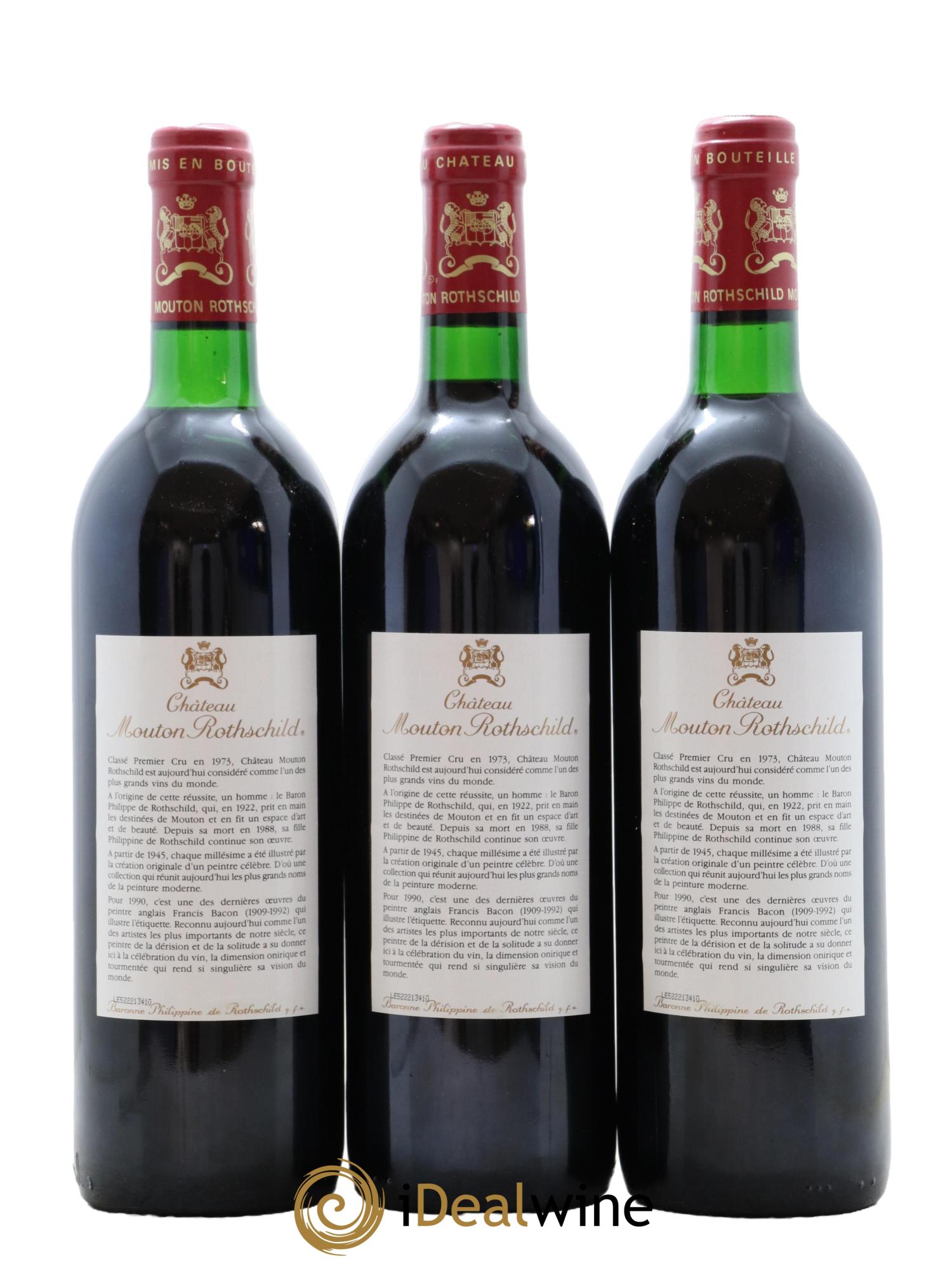 Château Mouton Rothschild 1er Grand Cru Classé 1990 - Posten von 12 Flaschen - 8