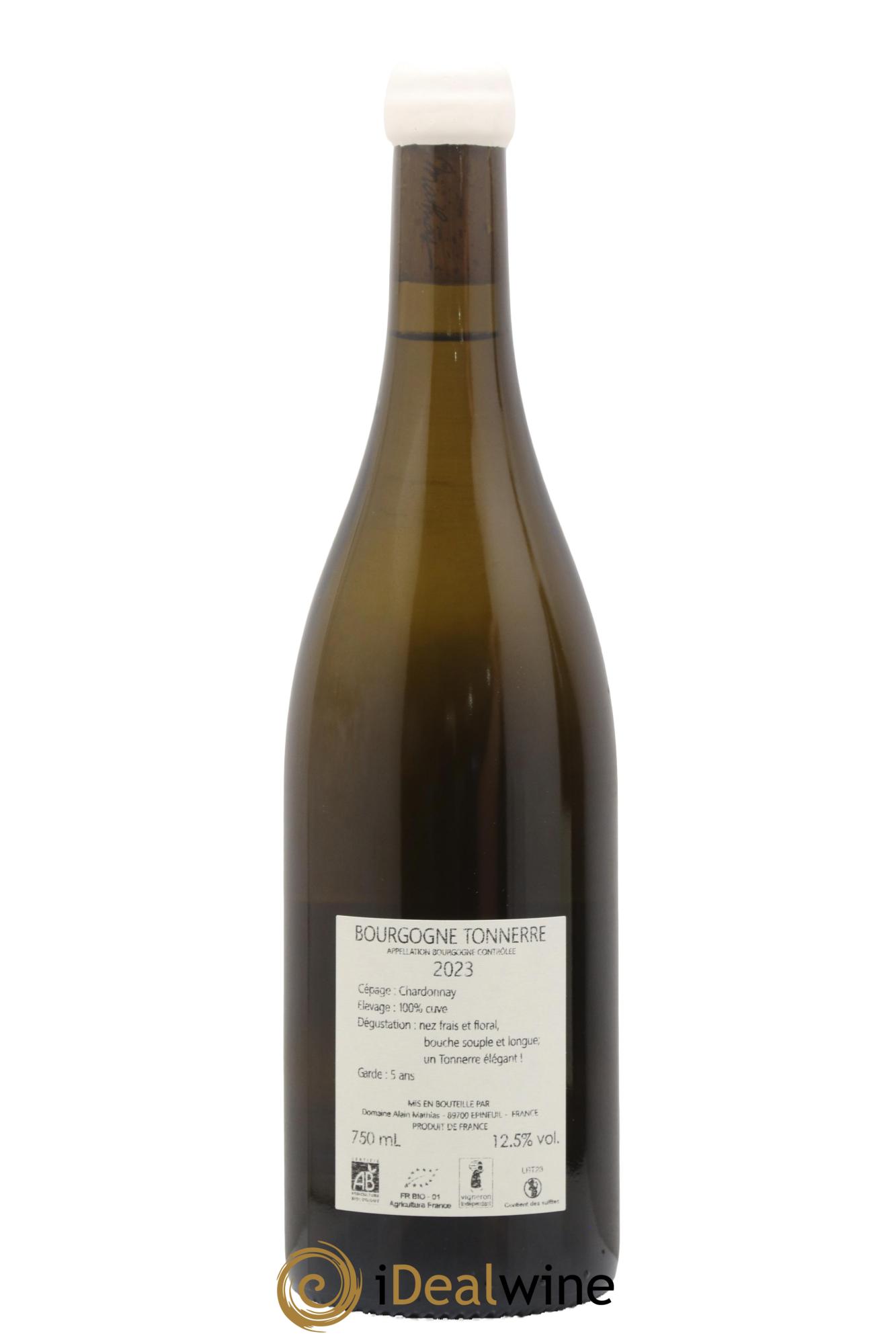Bourgogne Tonnerre Domaine Alain Mathias 2023 - Posten von 1 Flasche - 1