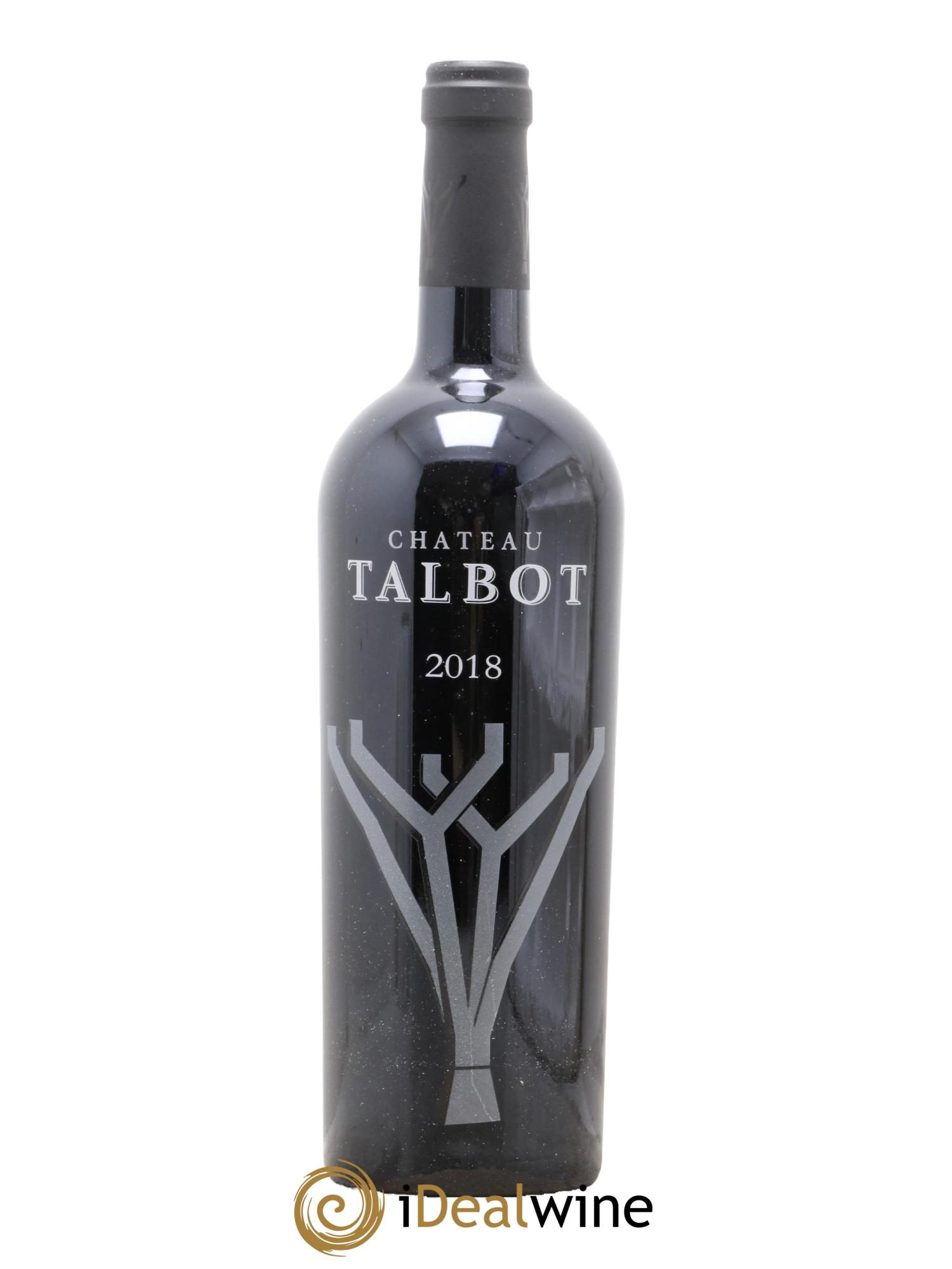 Château Talbot 4ème Grand Cru Classé 2018 - Lot de 1 bouteille - 0