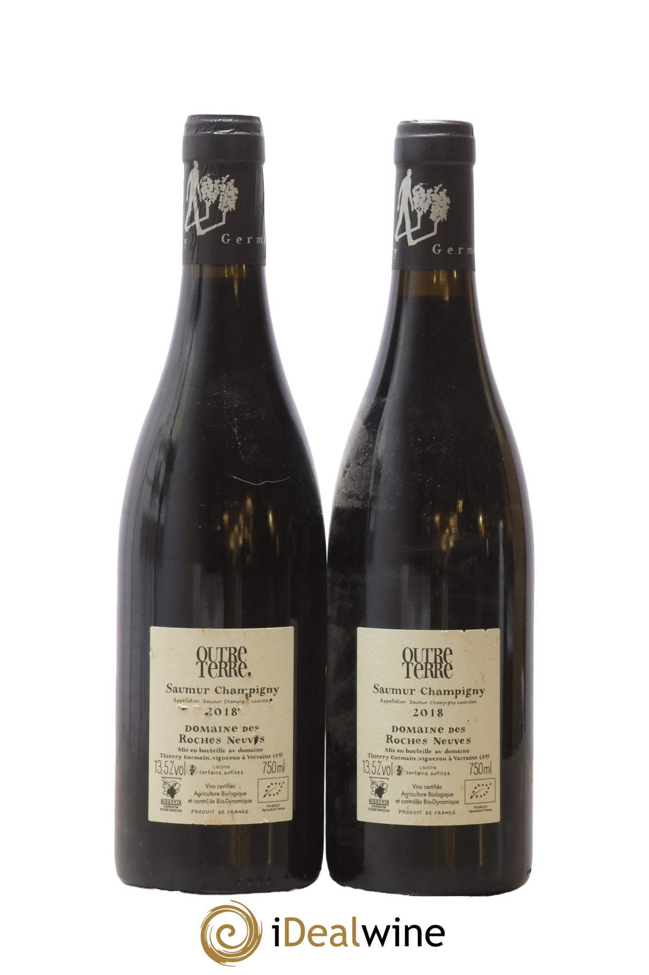 Saumur-Champigny Outre Terre Domaine des Roches Neuves - Thierry Germain 2018 - Lotto di 2 bottiglie - 1