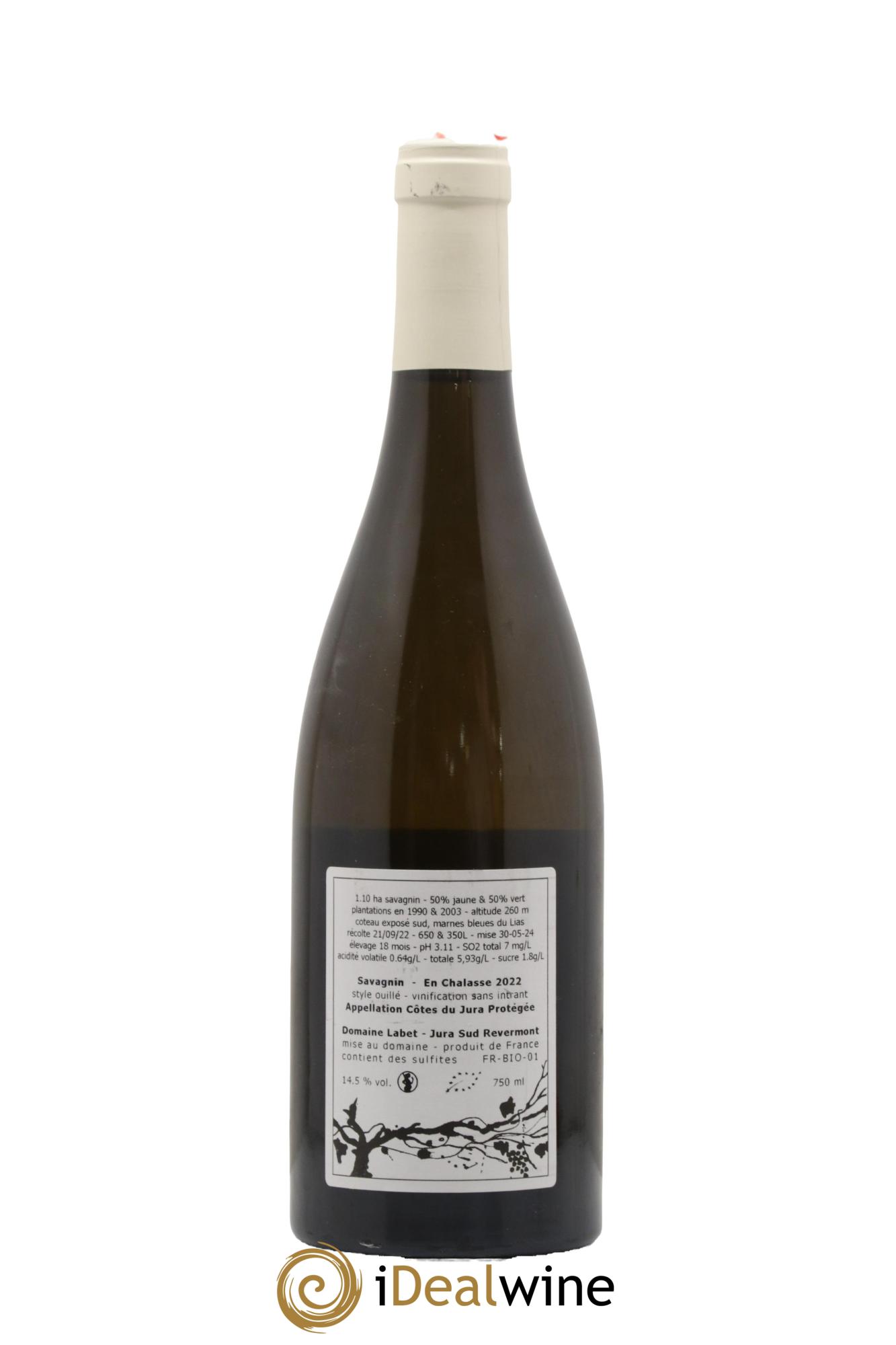 Côtes du Jura Fleur de Savagnin En Chalasse Romain - Julien  - Charline Labet 2022 - Lot of 1 bottle - 1