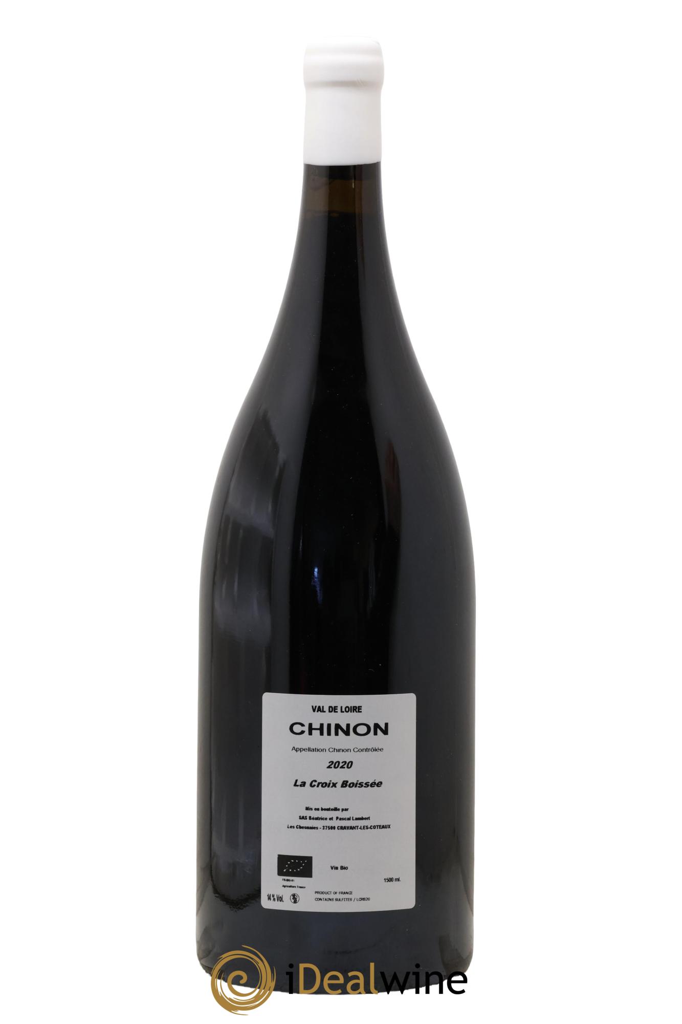Chinon La Croix Boissée Domaine Lambert 2020 - Lot de 1 magnum - 1