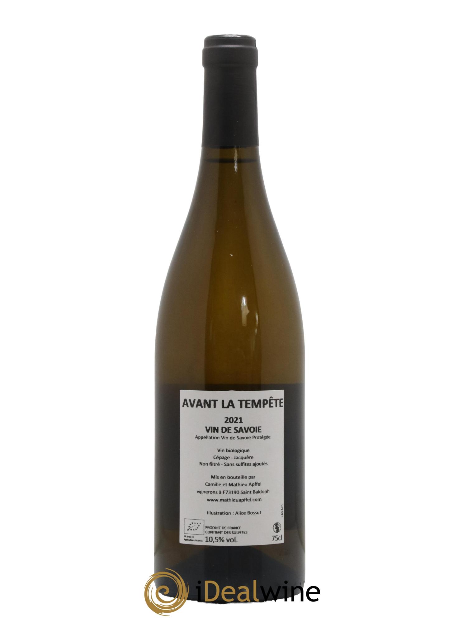 Vin de Savoie Avant la Tempête Mathieu Apffel 2021 - Posten von 1 Flasche - 1