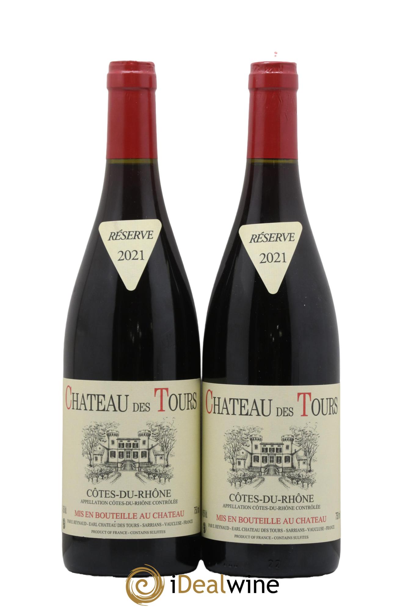 Côtes-du-Rhône Château des Tours Emmanuel Reynaud 2021 - Lot of 2 bottles - 0