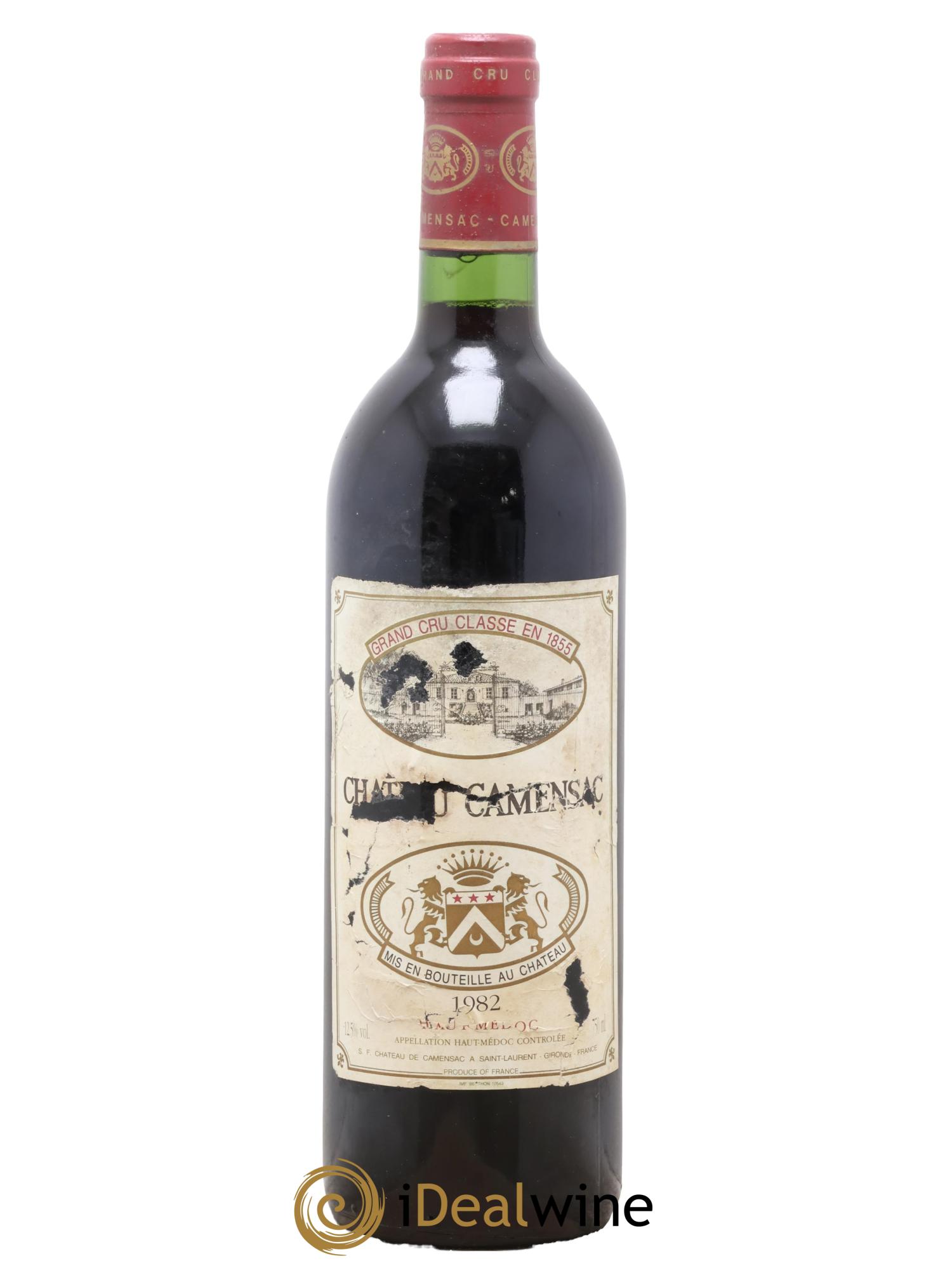 Château Camensac 5ème Grand Cru Classé  1982 - Lot de 1 bouteille - 0