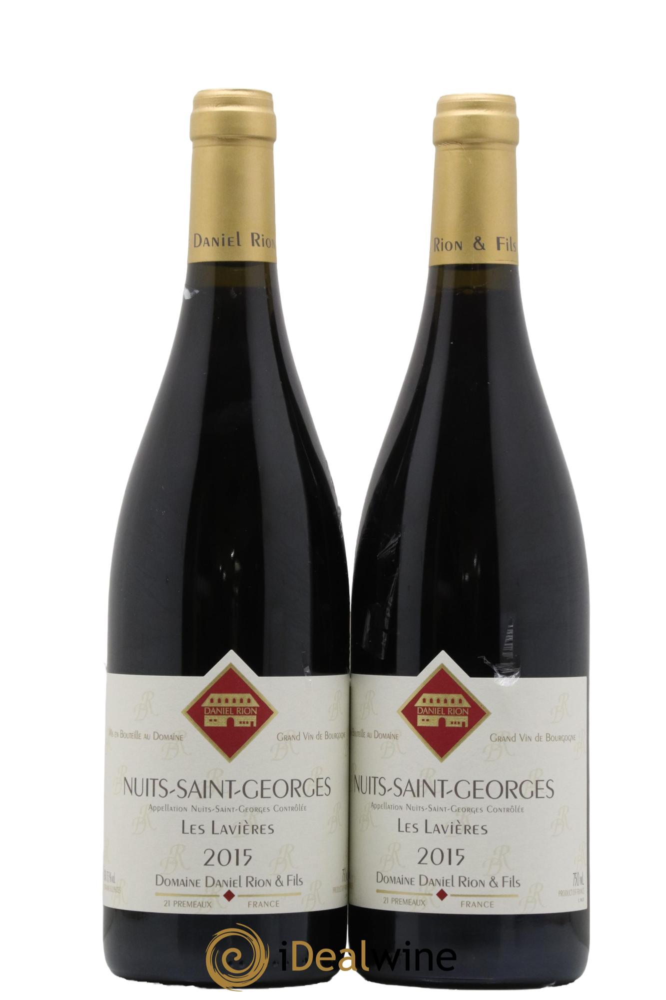 Nuits-Saint-Georges 1er Cru Les Lavières Daniel Rion 2015 - Lot de 2 bouteilles - 0