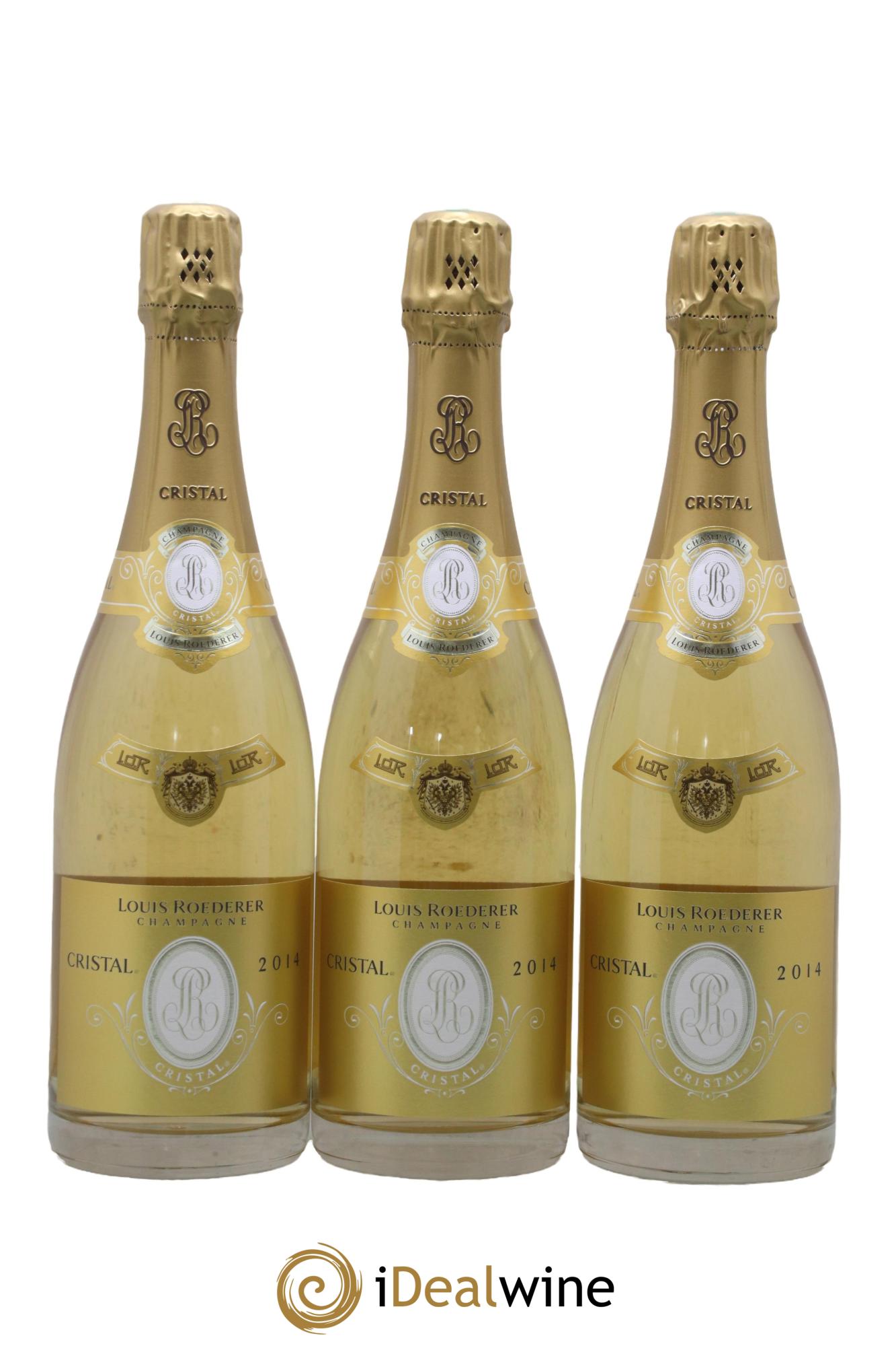 Cristal Louis Roederer 2014 - Lot of 3 bottles - 0