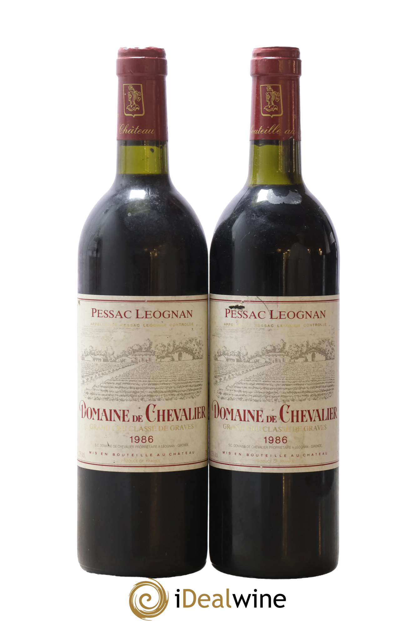 Domaine de Chevalier Cru Classé de Graves 1986 - Lot de 2 bouteilles - 0