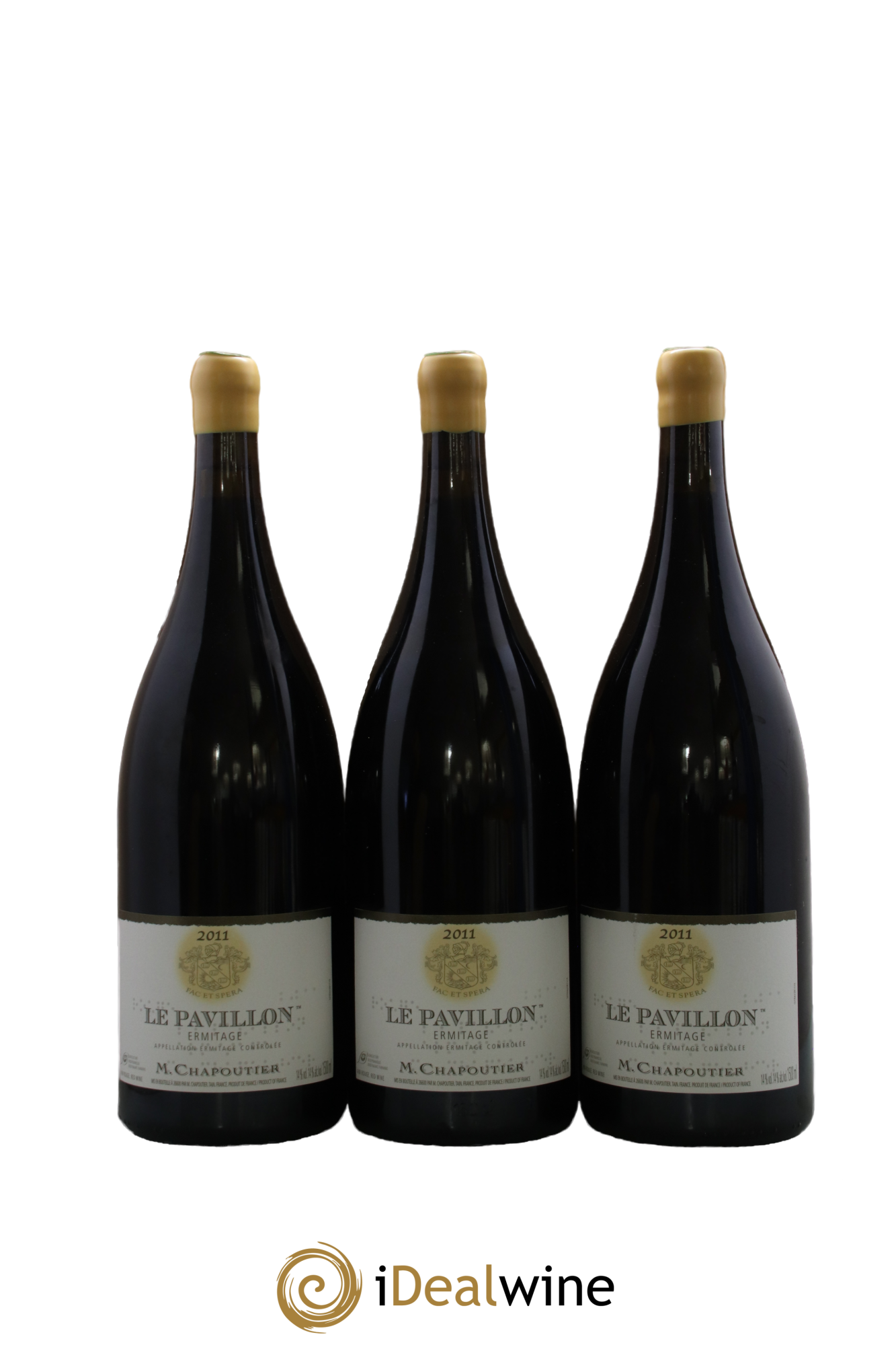 Hermitage Ermitage Le Pavillon Chapoutier 2011 - Lot of 3 magnums - 0