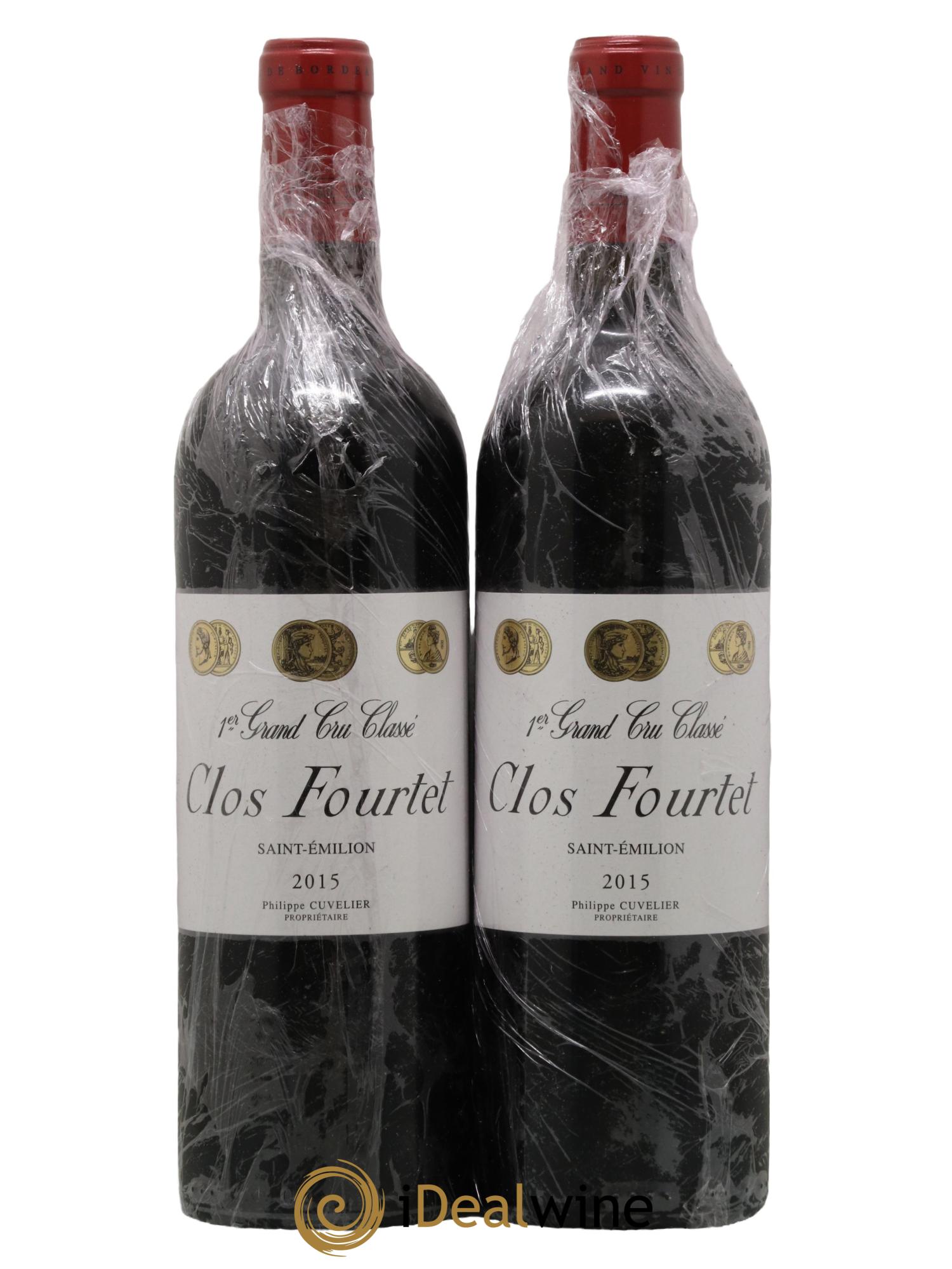 Clos Fourtet 1er Grand Cru Classé B 2015 - Lot de 2 bouteilles - 0