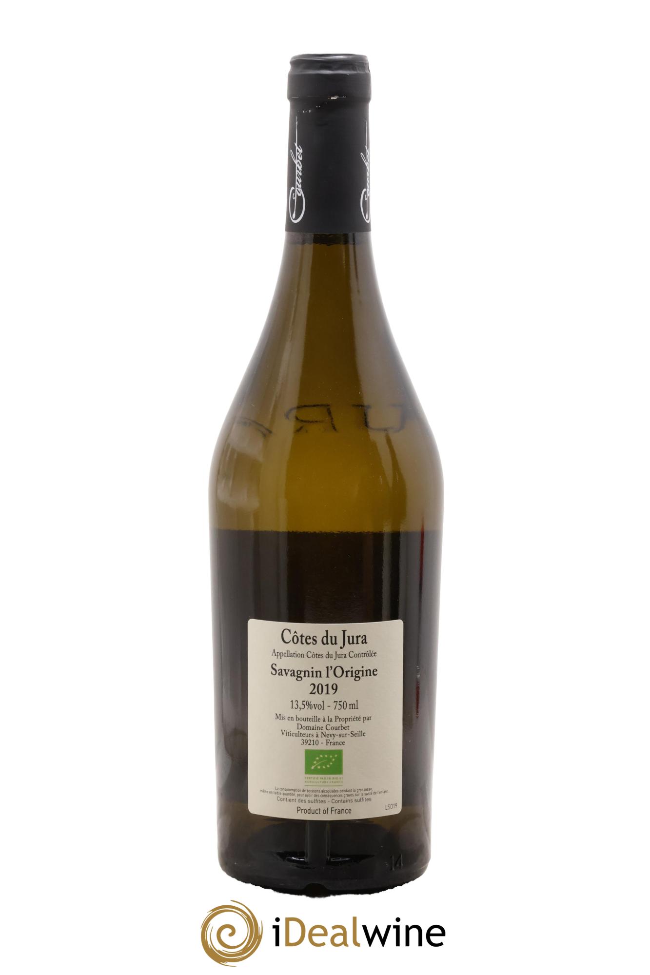 Côtes du Jura L'Origine Domaine Courbet 2019 - Lotto di 1 bottiglia - 1