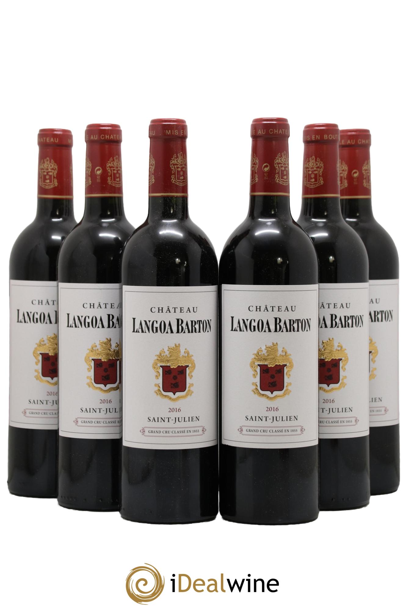 Château Langoa Barton 3ème Grand Cru Classé 2016 - Lot de 6 bouteilles - 0