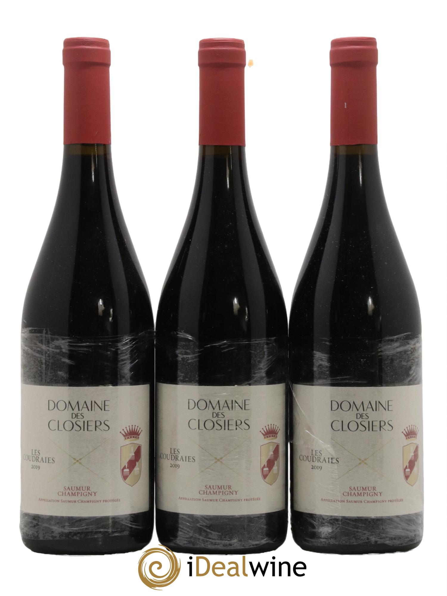 Saumur-Champigny Les Coudraies Domaine des Closiers 2019 - Lot de 3 bouteilles - 0