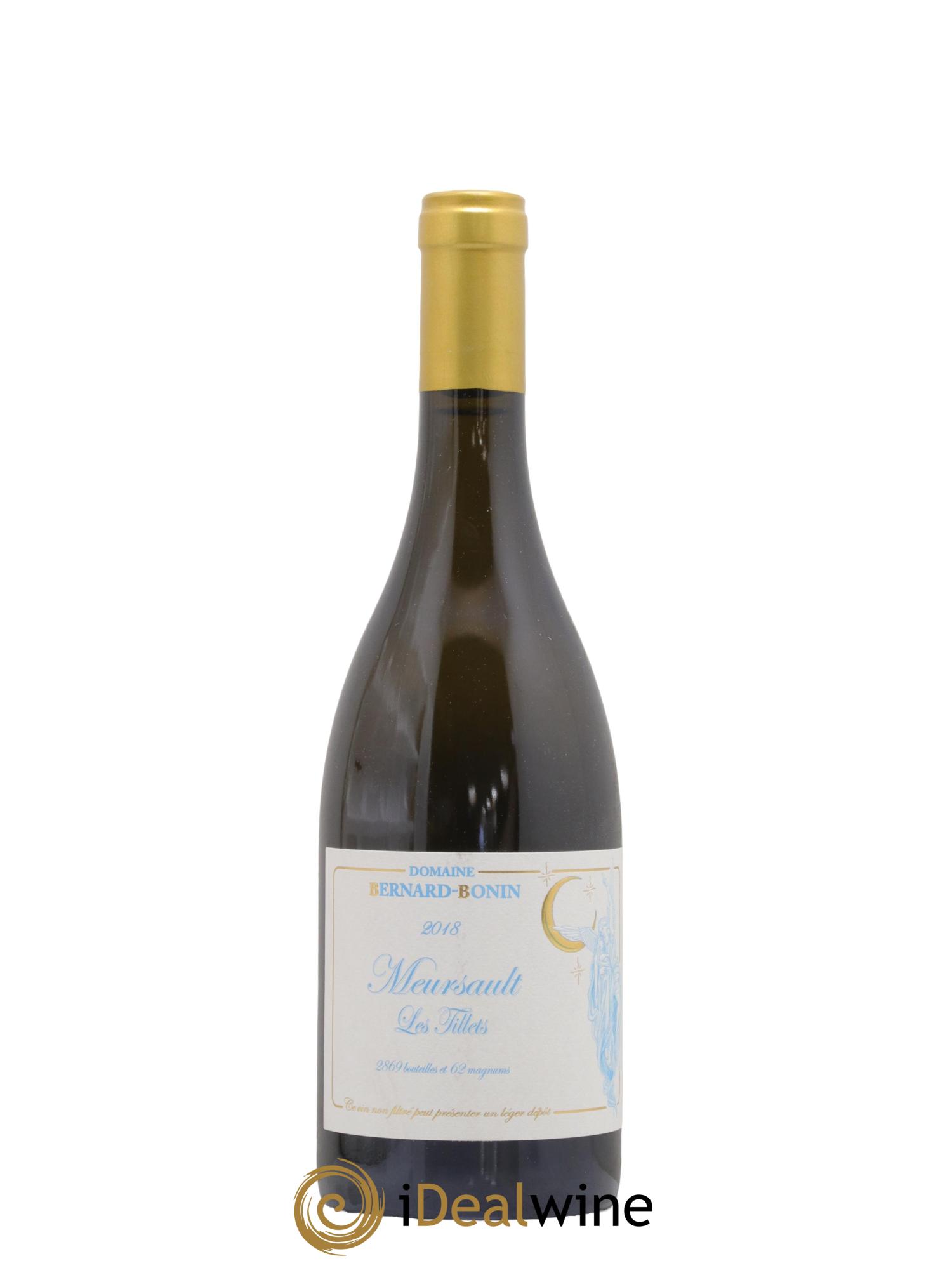 Meursault Les Tillets Bernard Bonin 2018 - Lot de 1 bouteille - 0