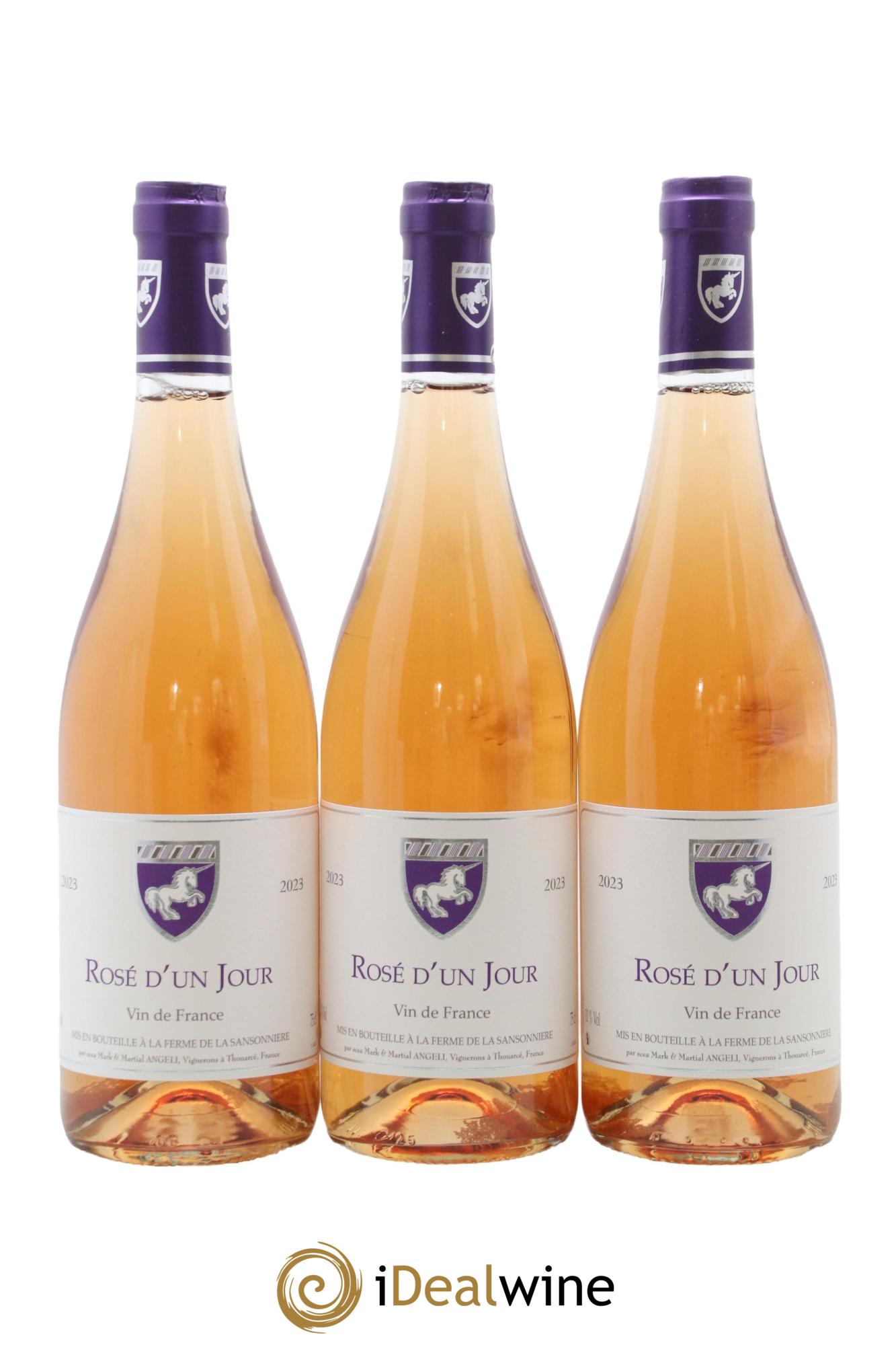 Vin de France Rosé d'un jour Mark Angeli (Domaine) - Ferme de la Sansonnière 2023 - Lot de 3 bouteilles - 0