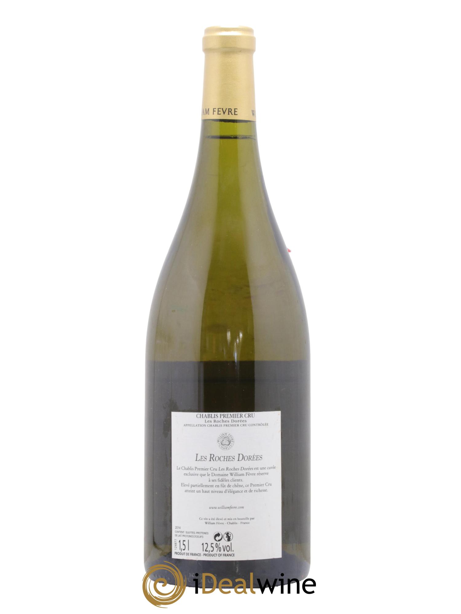 Chablis 1er Cru Les Roches Dorées Willial Fèvre 2014 - Lot of 1 magnum - 1