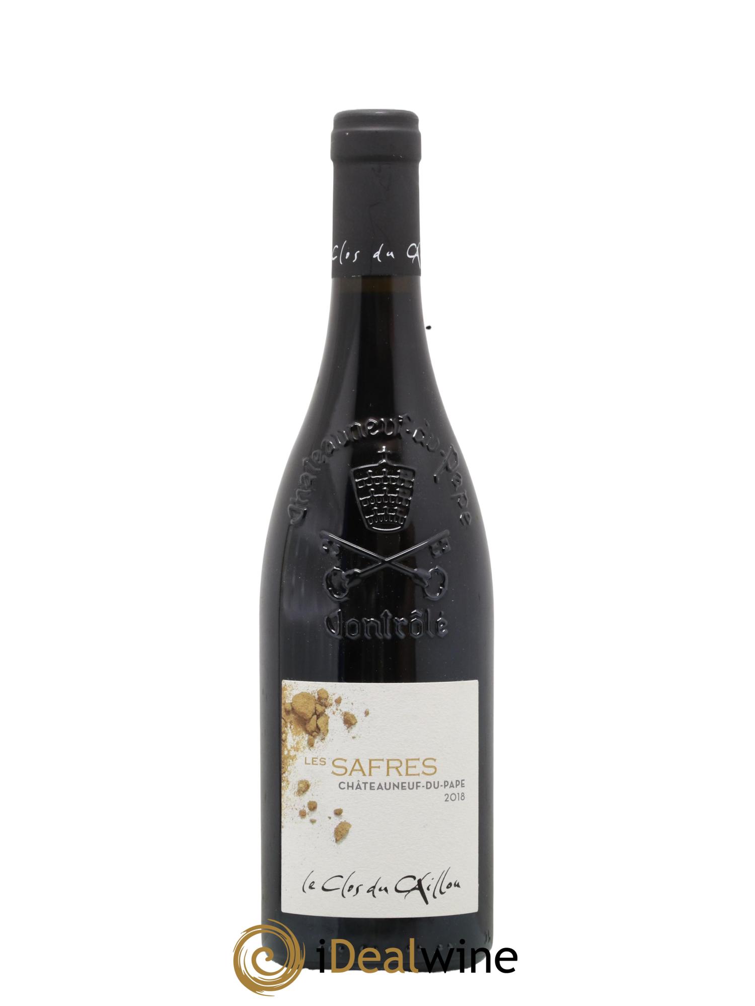 Châteauneuf-du-Pape Le Clos du Caillou Les Safres Sylvie Vacheron 2018 - Lot de 1 bouteille - 0