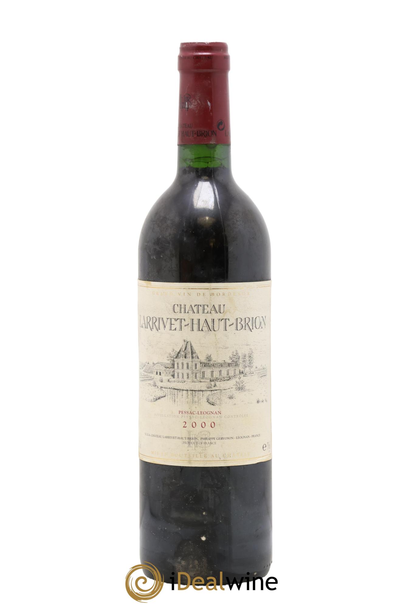 Château Larrivet Haut-Brion 2000 - Lot de 1 bouteille - 0
