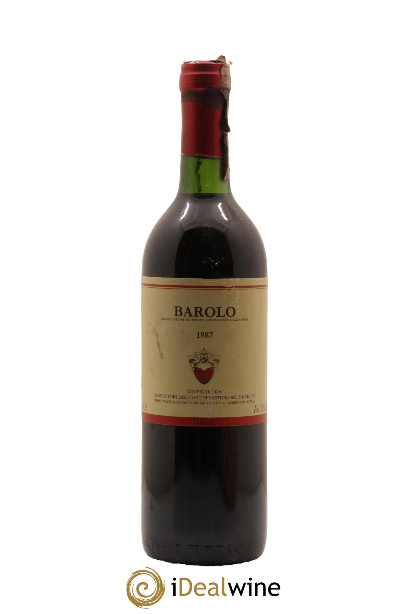 Barolo Produttori Associati di Castiglione Faletto 1987 - Lot de 1 bouteille - 0