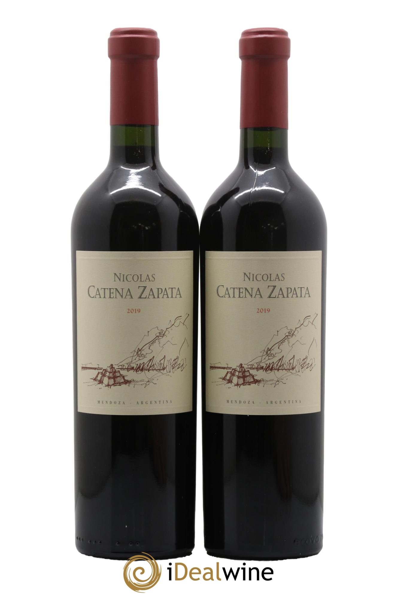 Mendoza Catena Zapata Nicolas 2019 - Lot de 2 bouteilles - 0