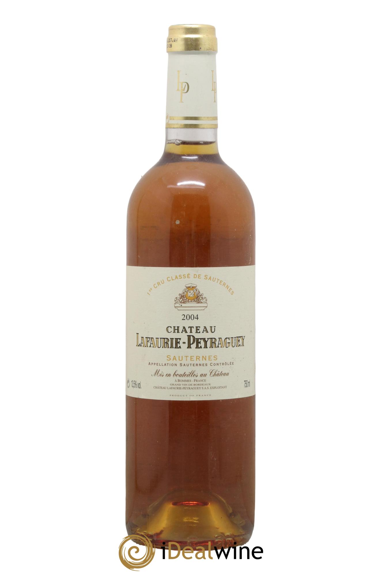 Château Lafaurie-Peyraguey 1er Grand Cru Classé 2004 - Lot de 1 bouteille - 0