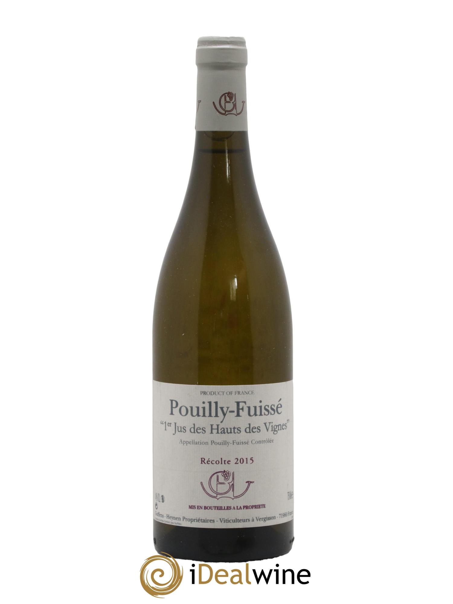 Pouilly-Fuissé 1er Jus des Hauts des Vignes Guffens-Heynen 2015 - Lot of 1 bottle - 0