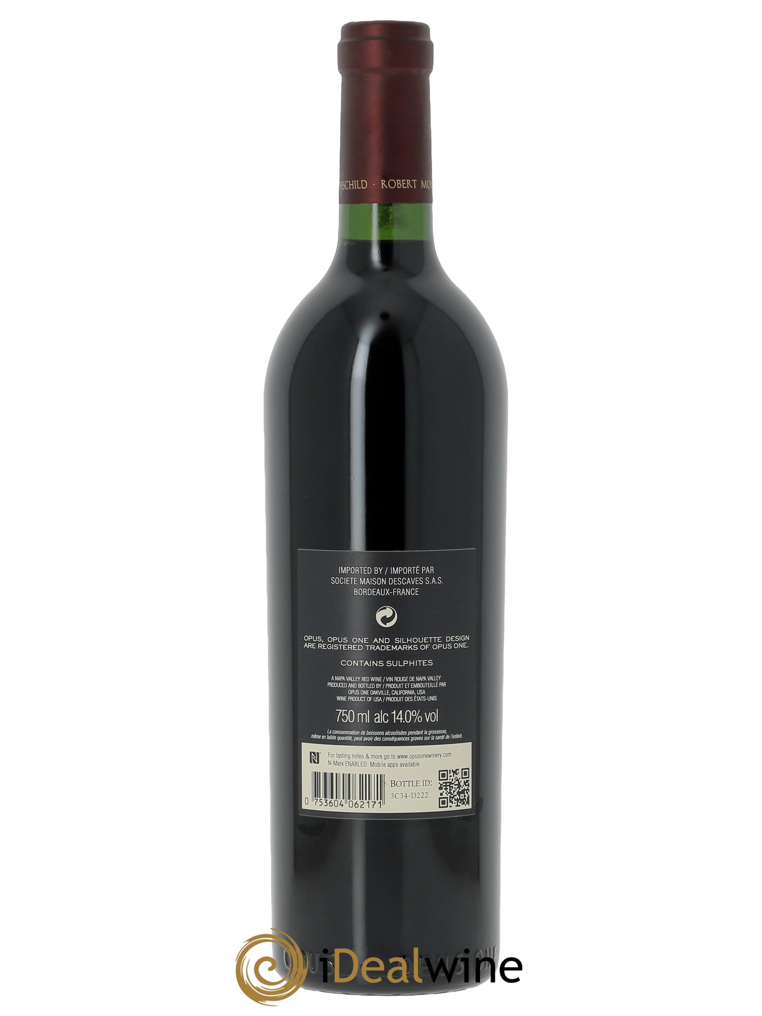 Napa Valley Opus One Robert Mondavi (Cassetta in legno a partire da 6 bt) 2017 - Lotto di 1 bottiglia - 1