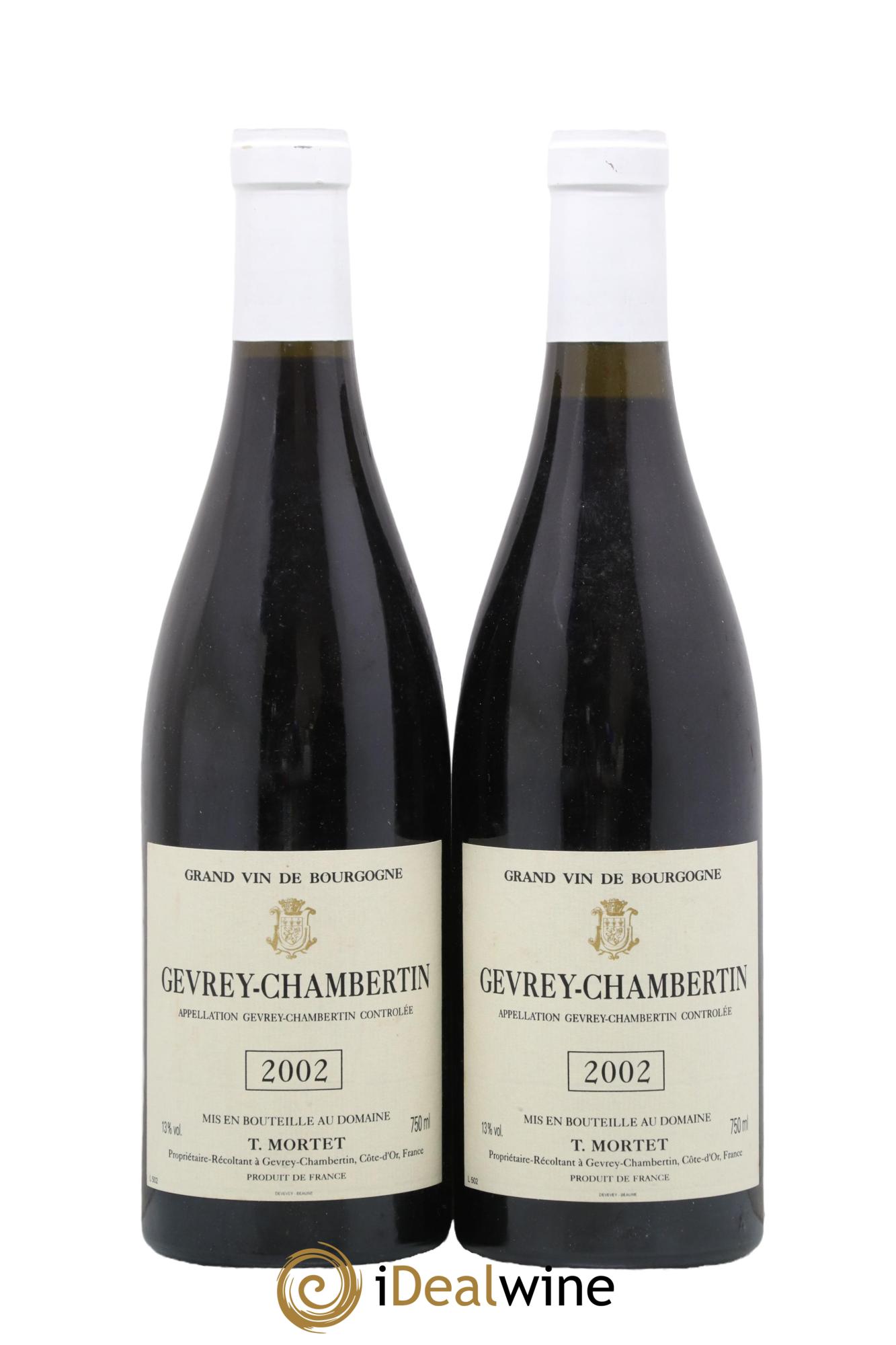 Gevrey-Chambertin Thierry Mortet (Domaine) 2002 - Lot de 2 bouteilles - 0