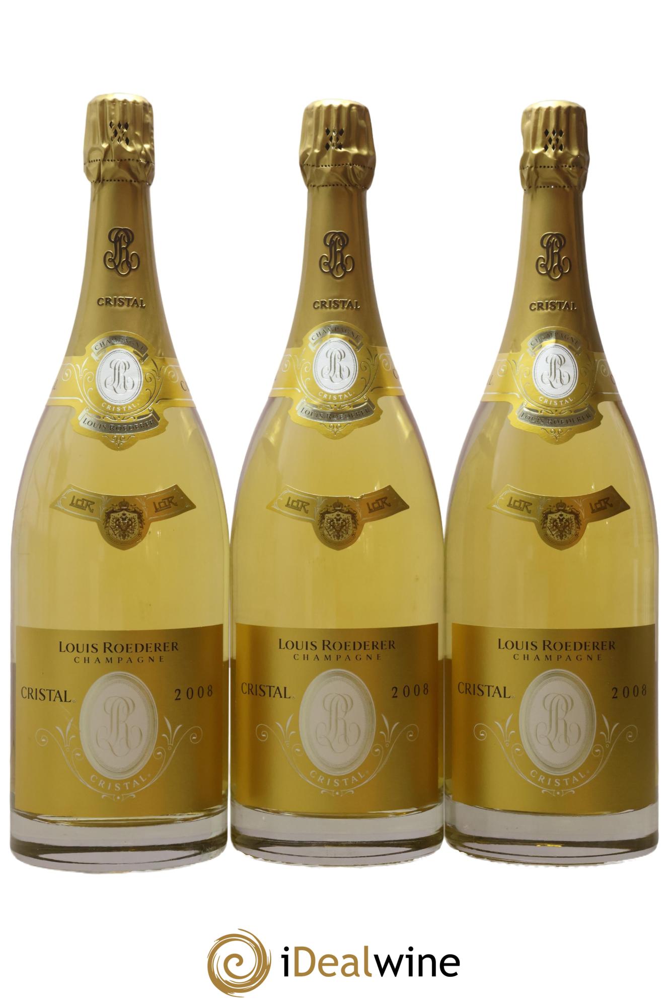 Cristal Louis Roederer 2008 - Lot de 3 magnums - 0