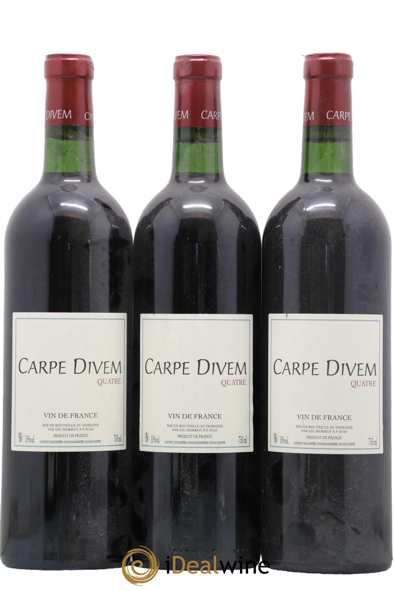 Vin de France Quatre Carpe Divem Gil Morrot - Lot de 3 bouteilles - 0
