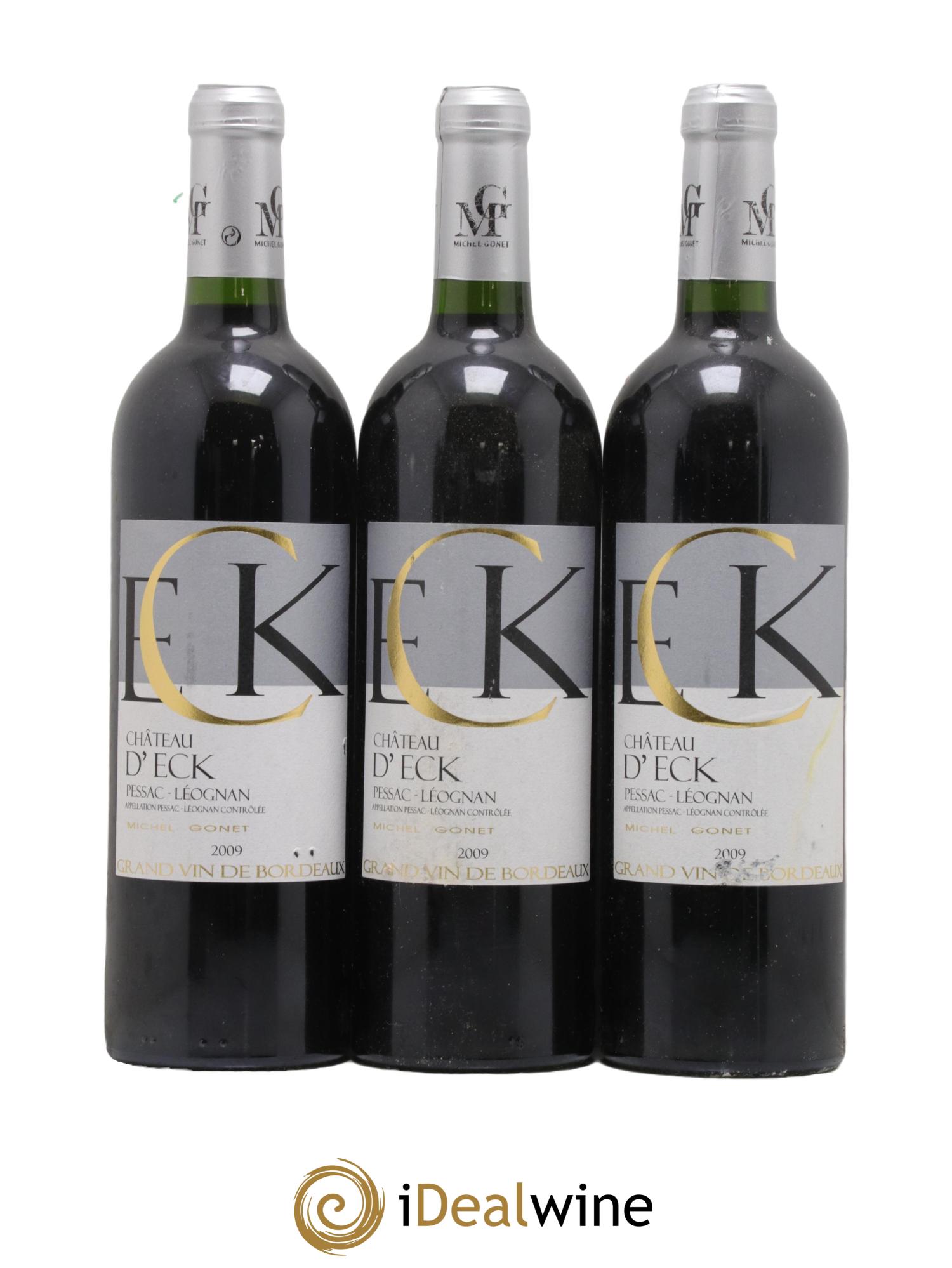 Pessac-Léognan Chateau d Eck 2009 - Lot de 3 bouteilles - 0