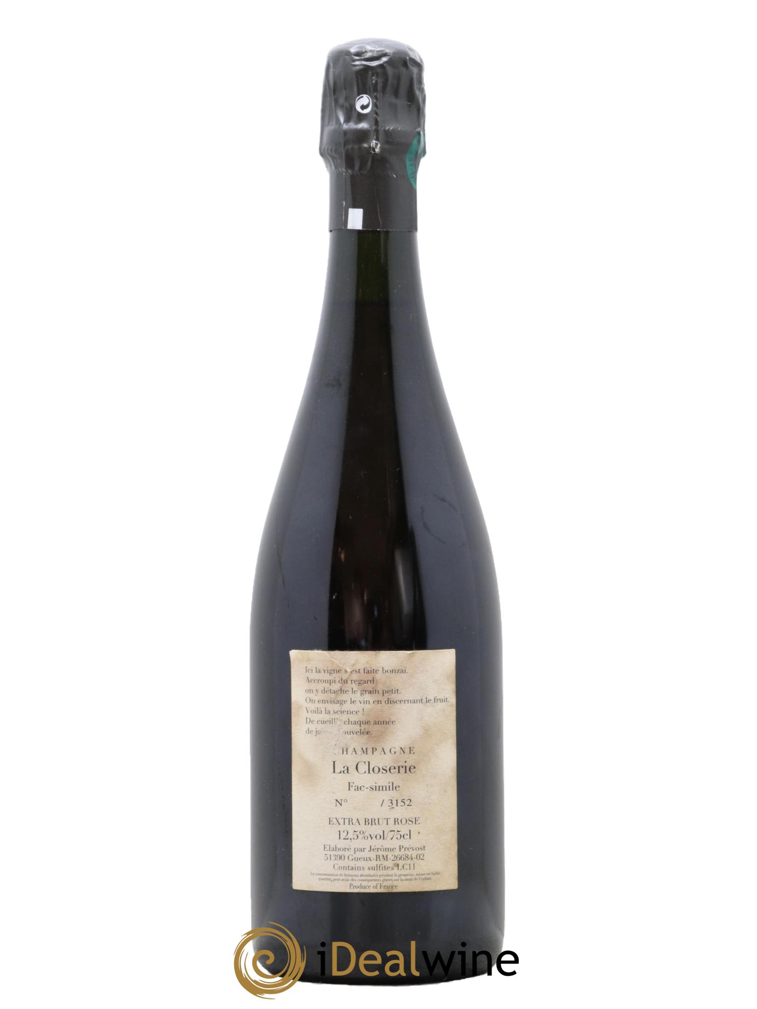 Fac-Simile Jérôme Prévost LC11 - Lot de 1 bouteille - 1