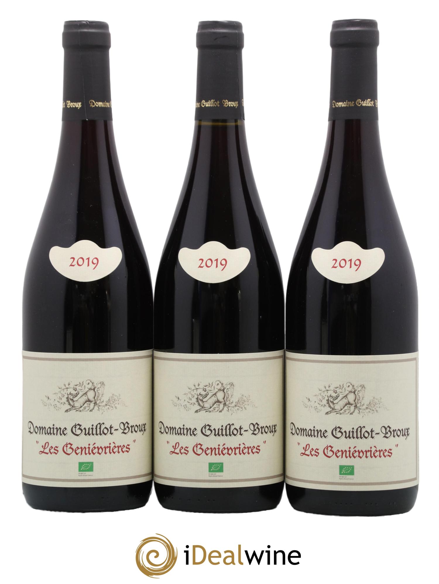 Bourgogne Les Geniévrières Guillot-Broux 2019 - Lot de 3 bouteilles - 0